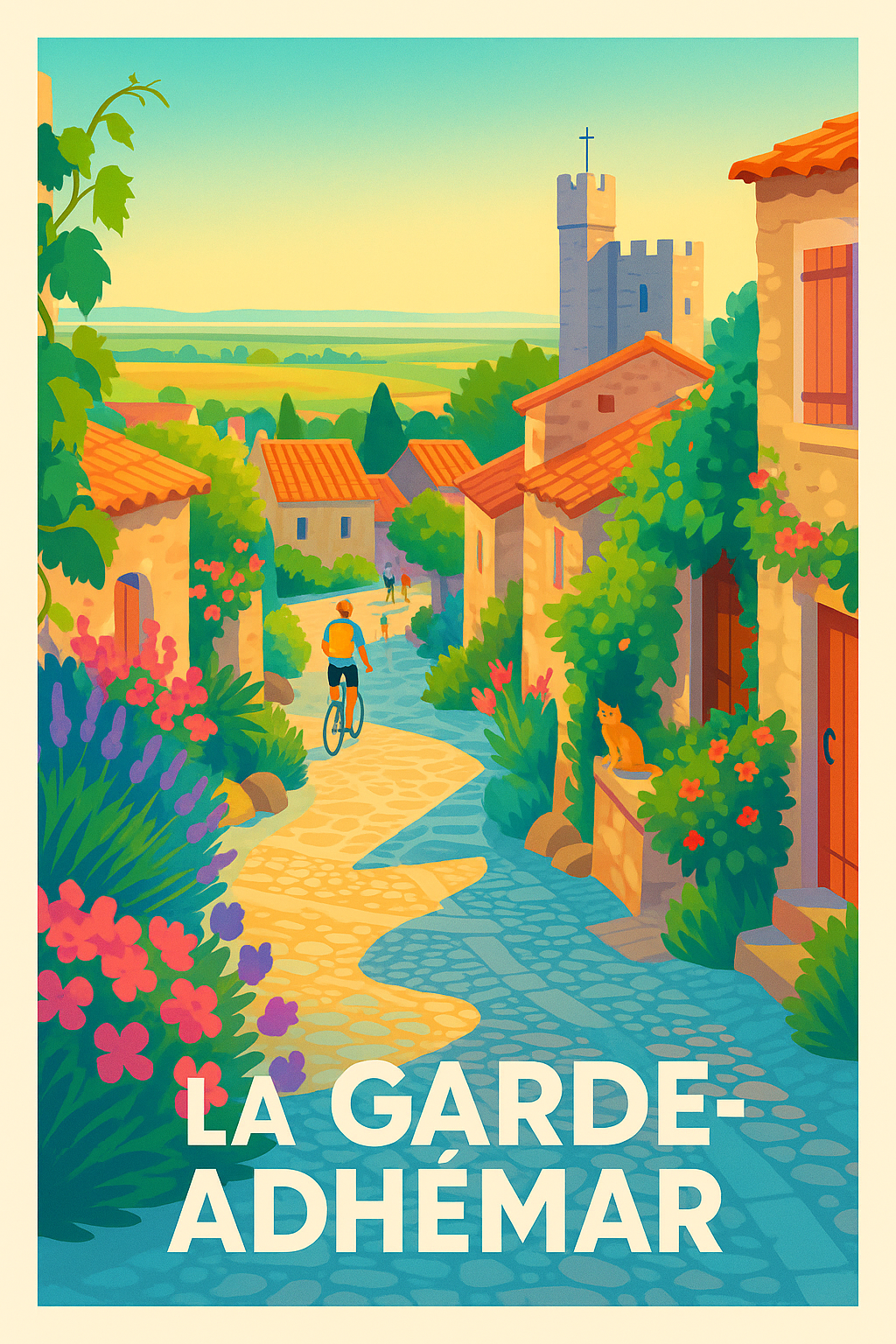 Affiche de La Garde-Adhémar - Charme et sérénité au cœur du village
