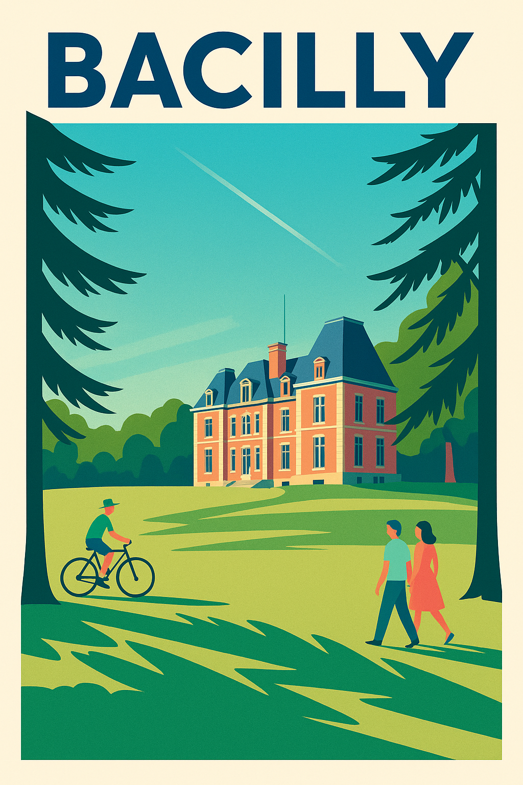 Affiche de Bacilly - L'élégance bucolique au cœur de la nature