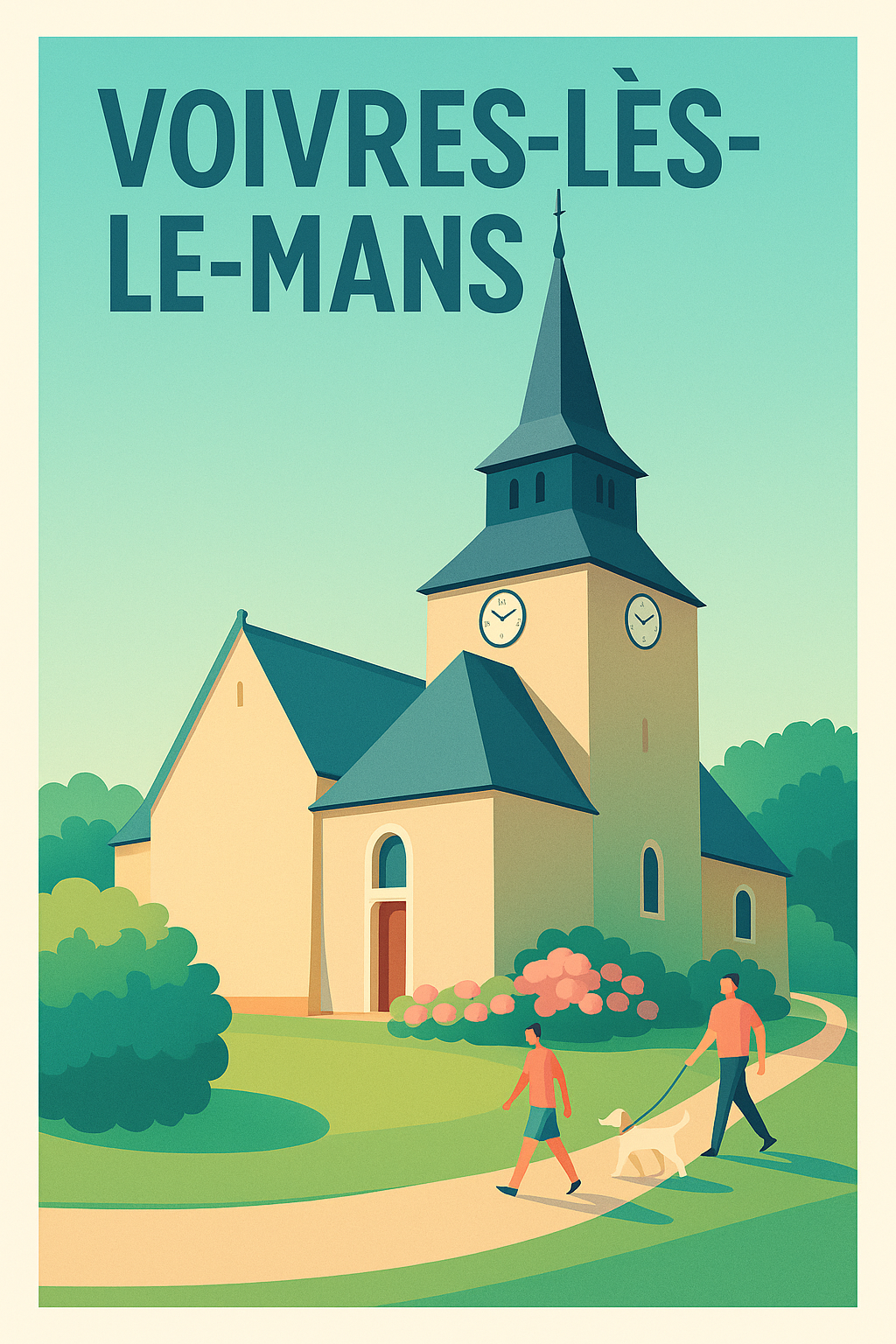 Affiche de Voivres-lès-le-Mans - Un coin de sérénité champêtre