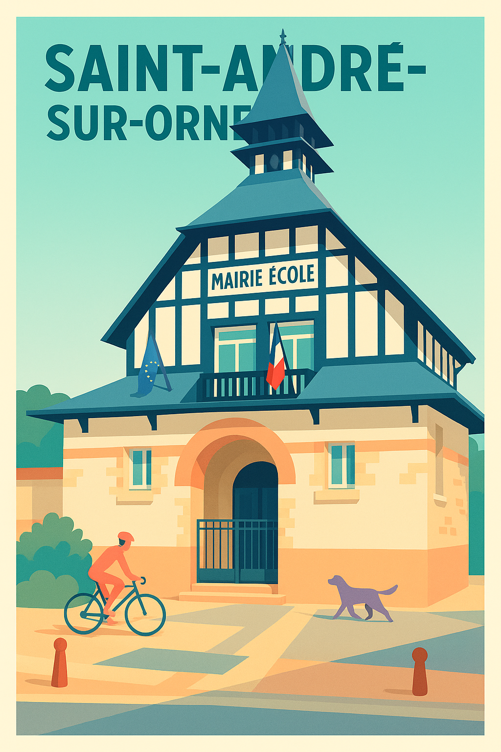 Affiche de Saint-André-sur-Orne - Évasion paisible au cœur du village