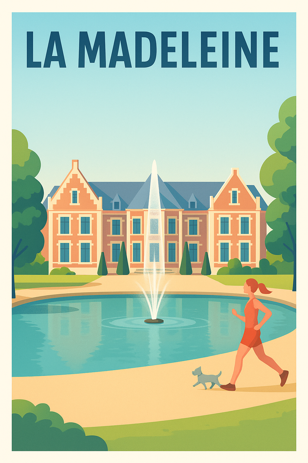 Affiche La Madeleine — Un havre de tranquillité et de nature · poster d'art de La Madeleine