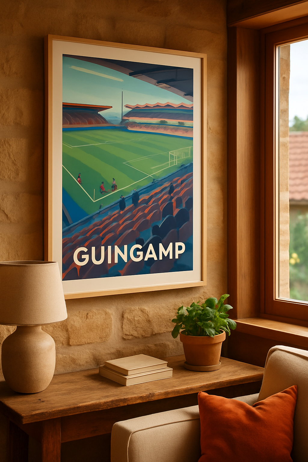 Mise en situation Affiche de Guingamp - L'âme du stade breton en affiche