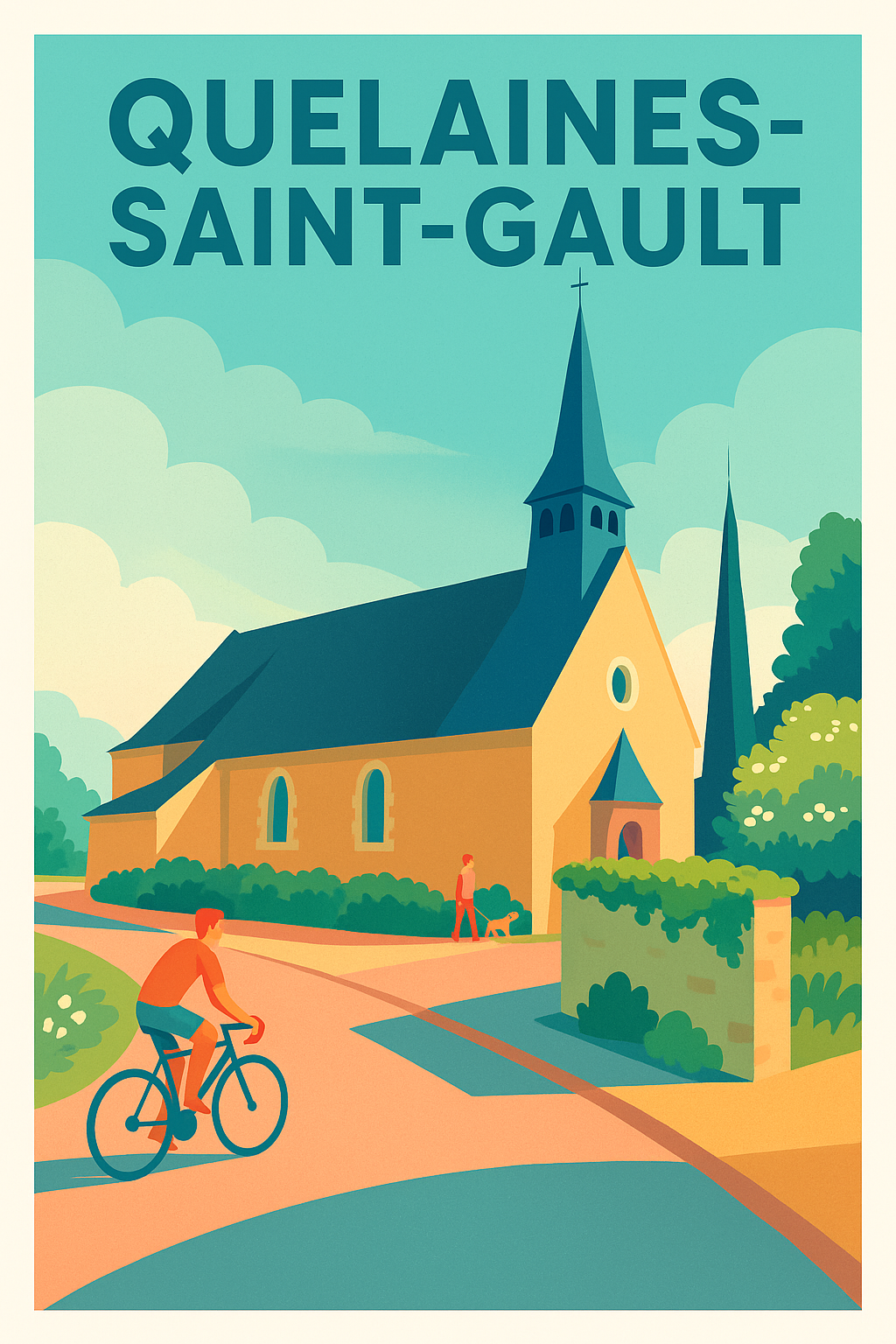 Affiche de Quelaines-Saint-Gault - Charme et sérénité campagnarde