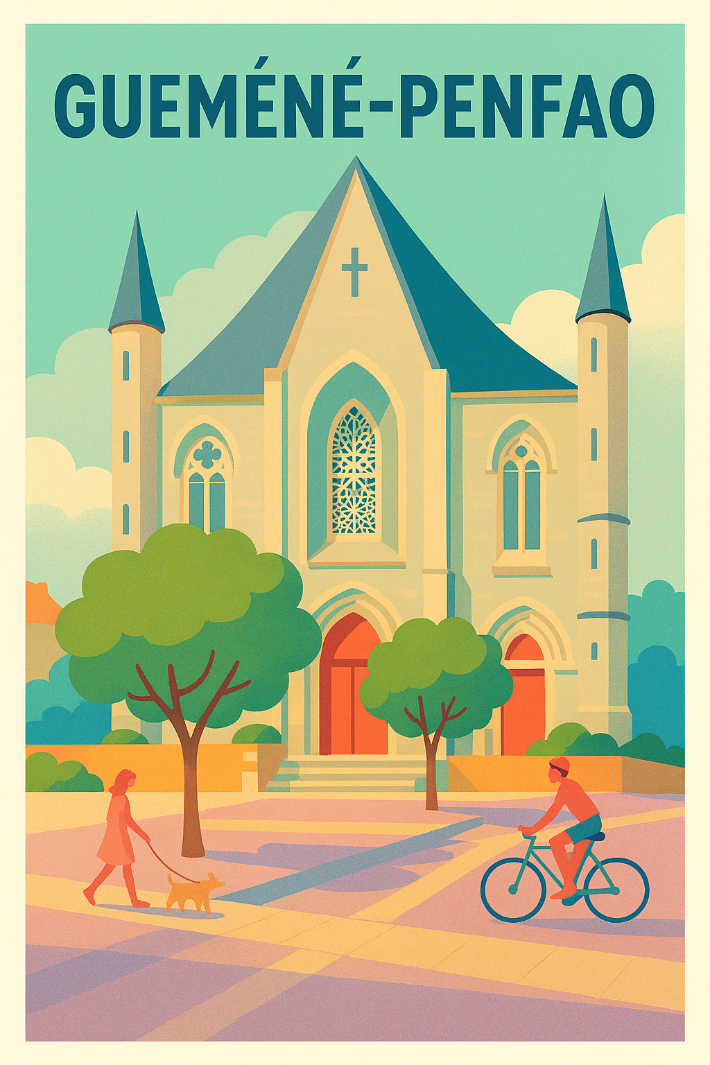 Affiche de Guémené-Penfao - Charme et sérénité au cœur de la Bretagne