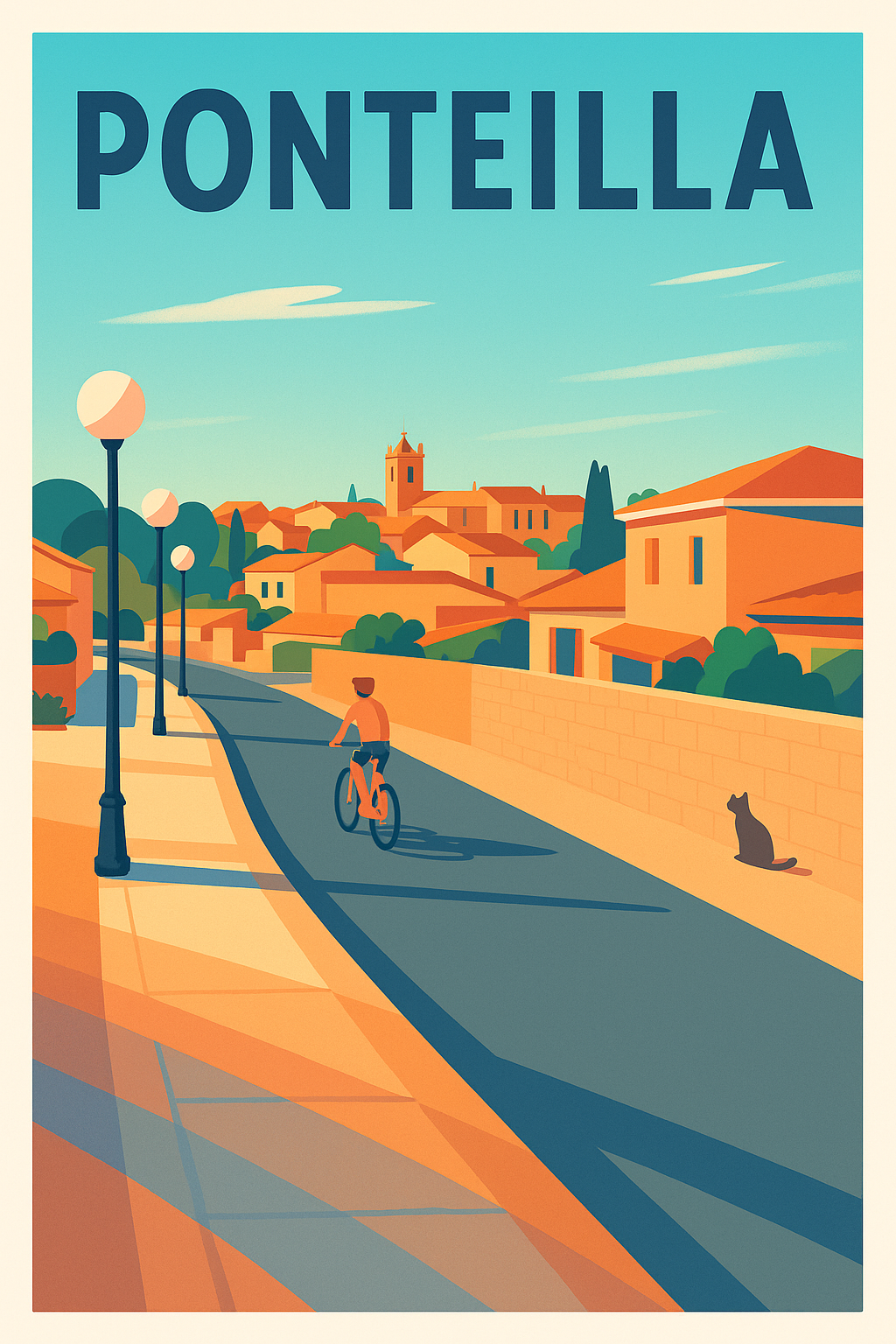 Affiche de Ponteilla - Escapade tranquille sous le soleil du sud