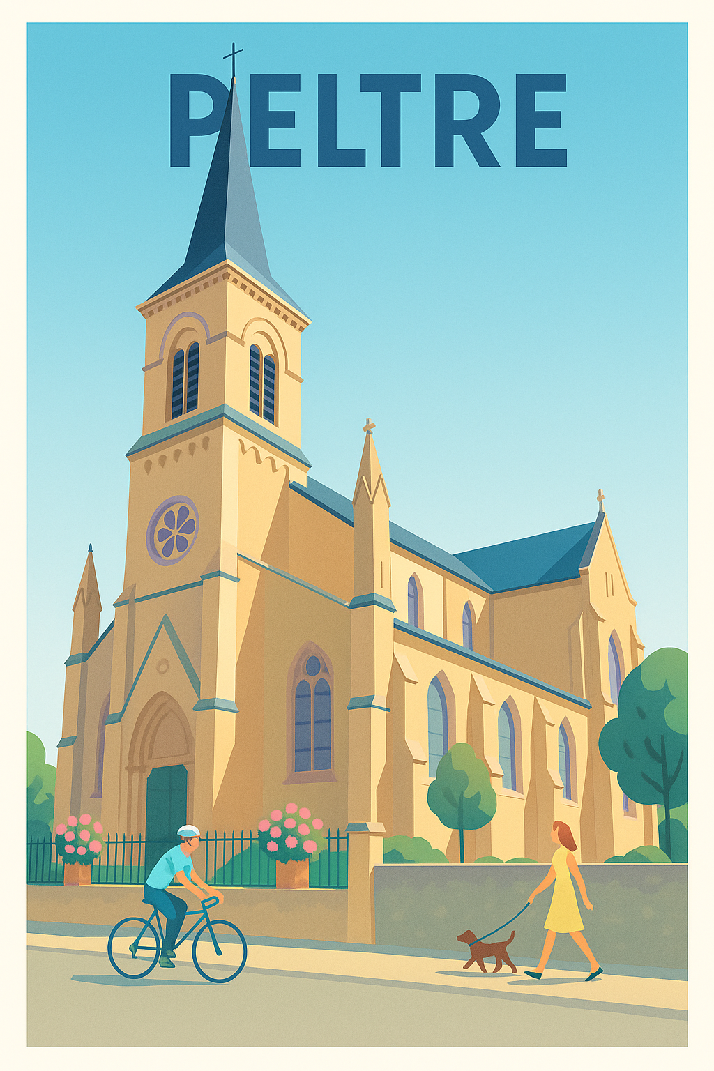 Affiche de Peltre - Charme paisible et architecture élégante