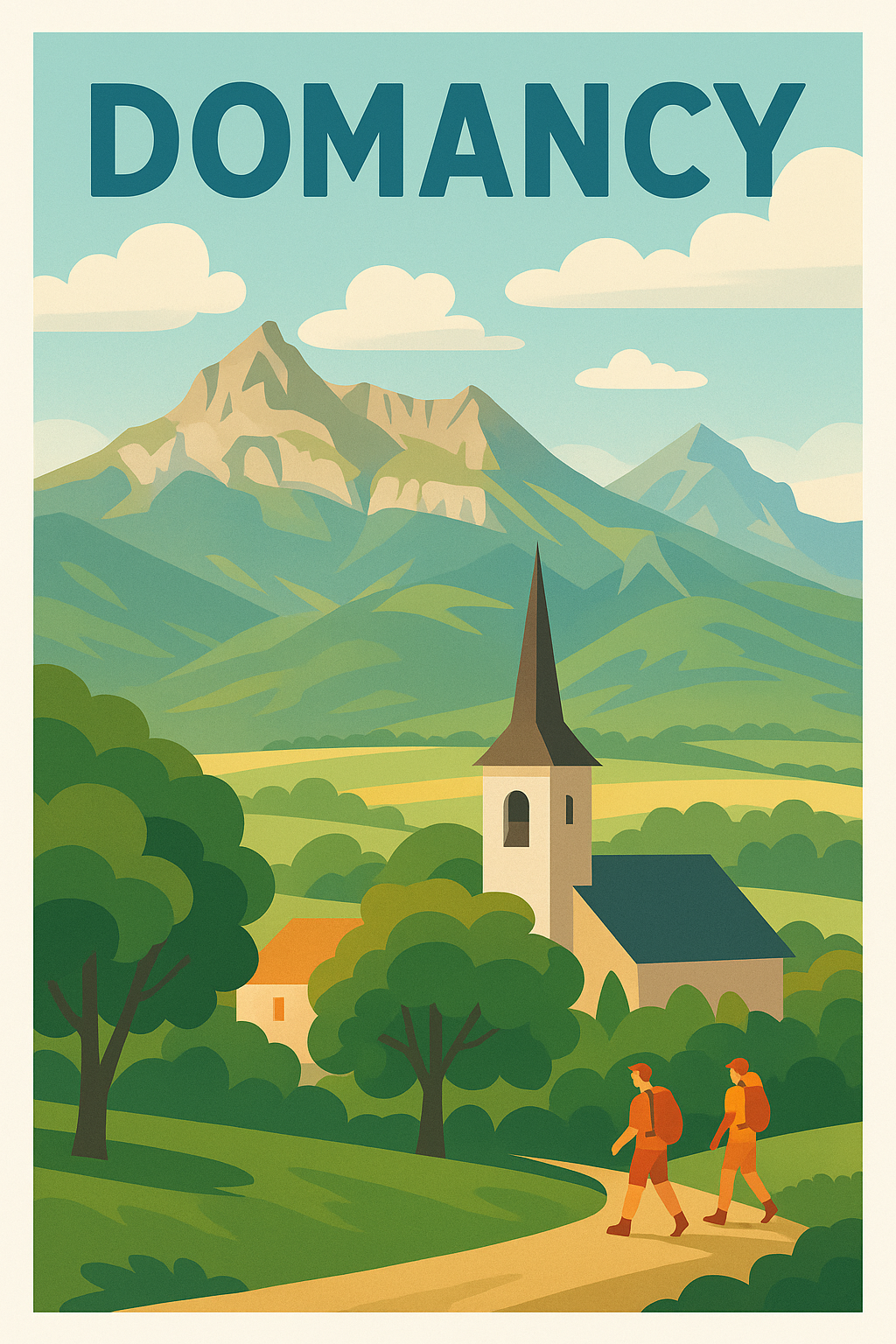 Affiche de Domancy - Escapade nature au pied des montagnes