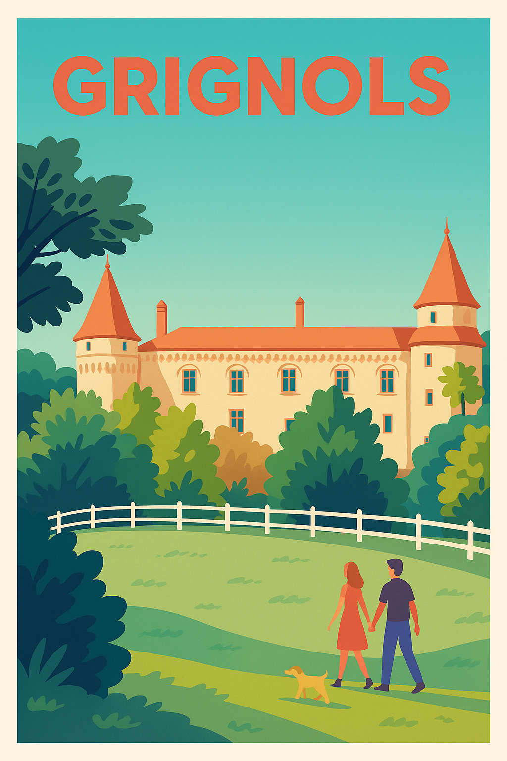 Affiche de Grignols - L'élégance bucolique en poster