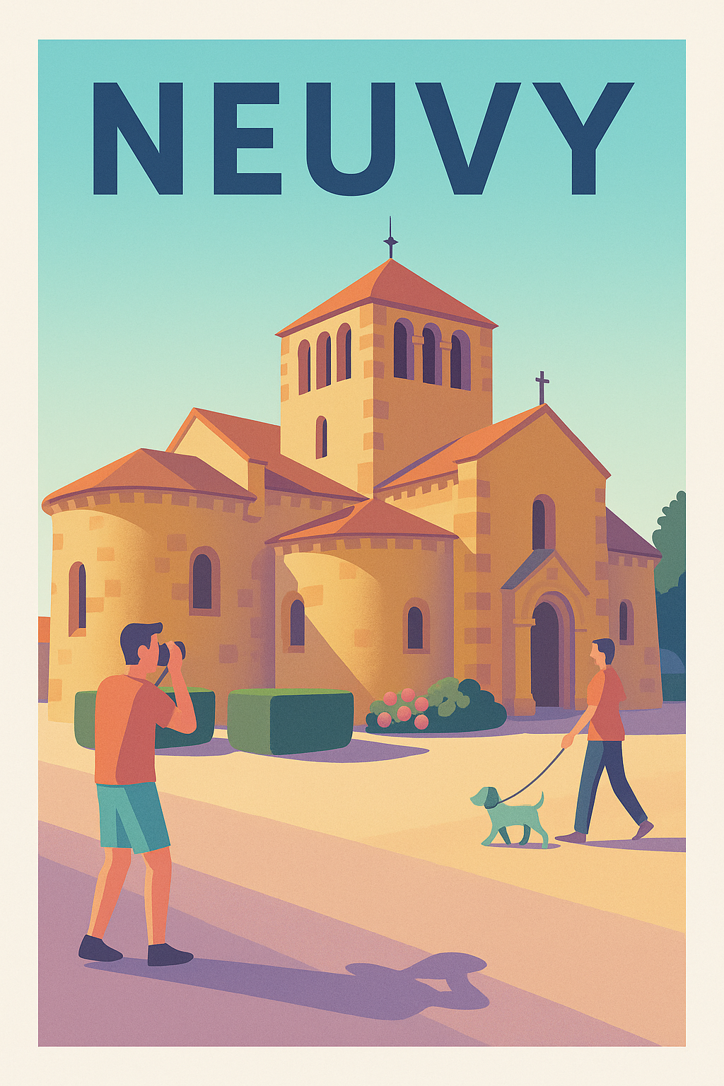 Affiche de Neuvy - L'élégance architecturale au cœur du patrimoine