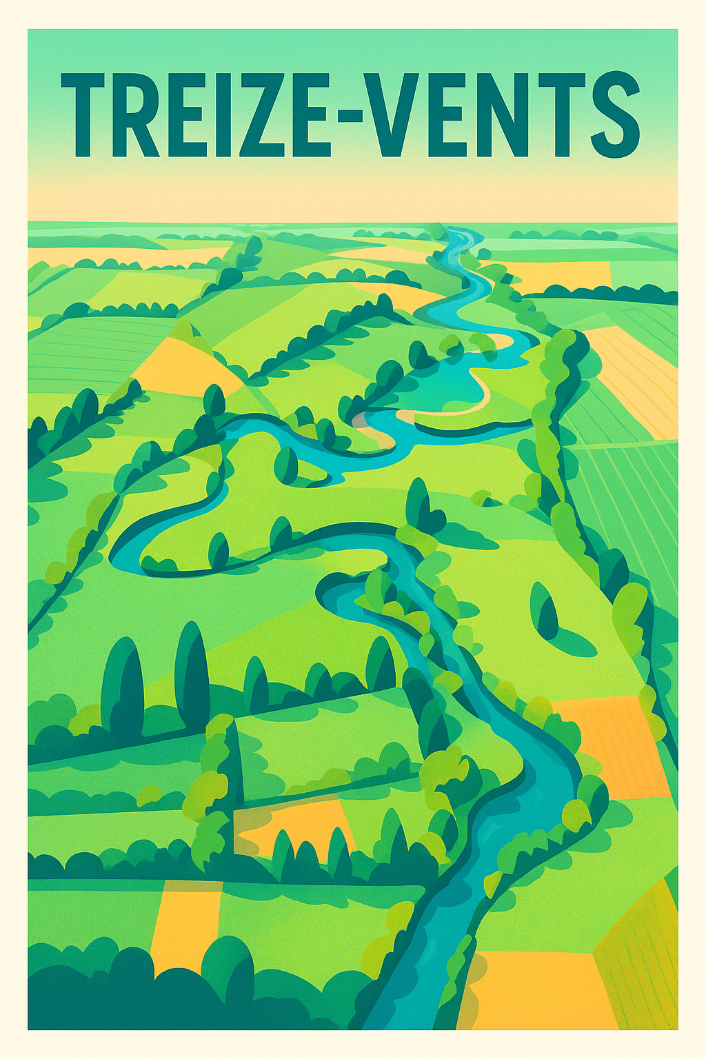 Affiche de Treize-Vents - L'envoûtant paysage bocager