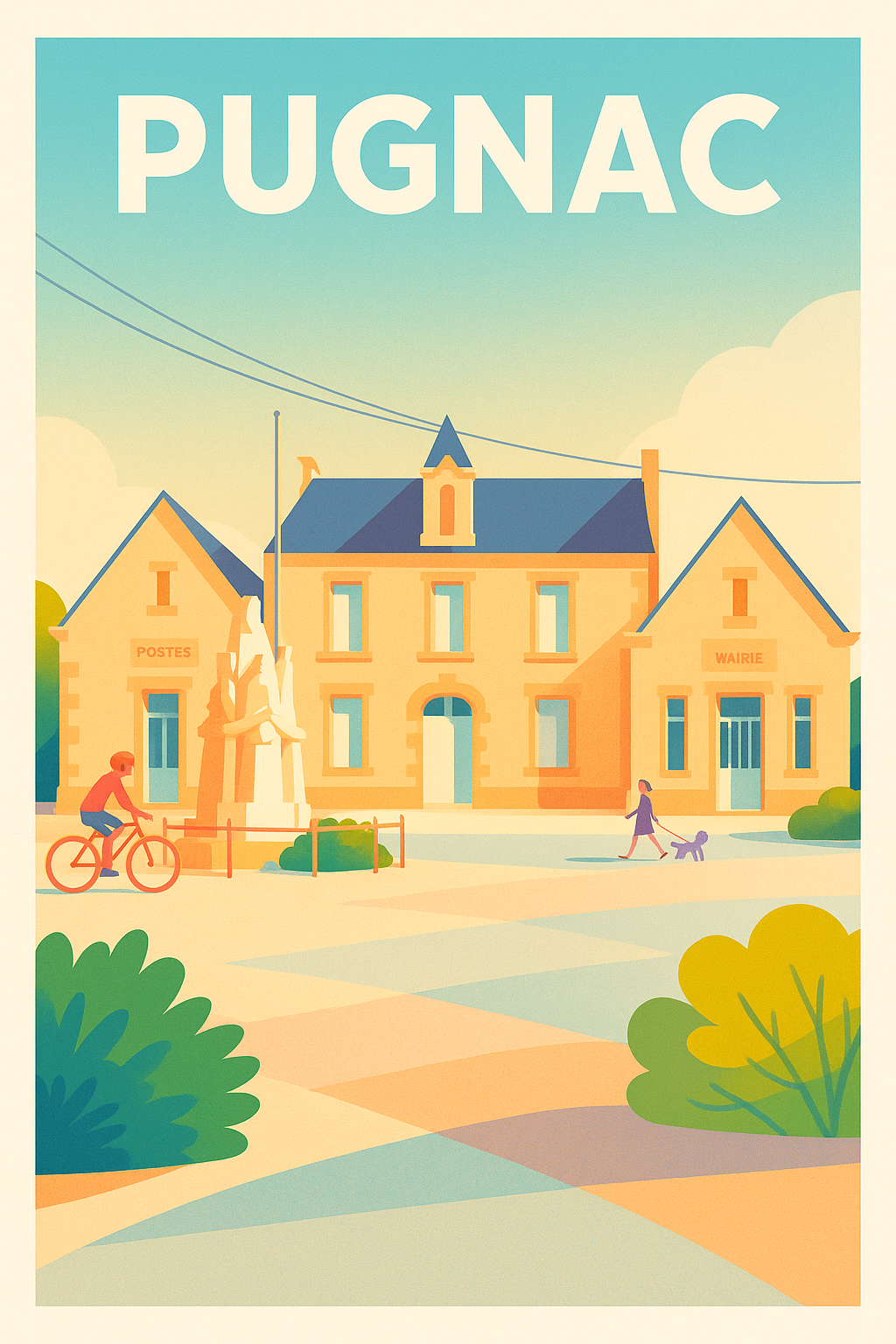 Affiche de Pugnac - Charme paisible du centre bourg
