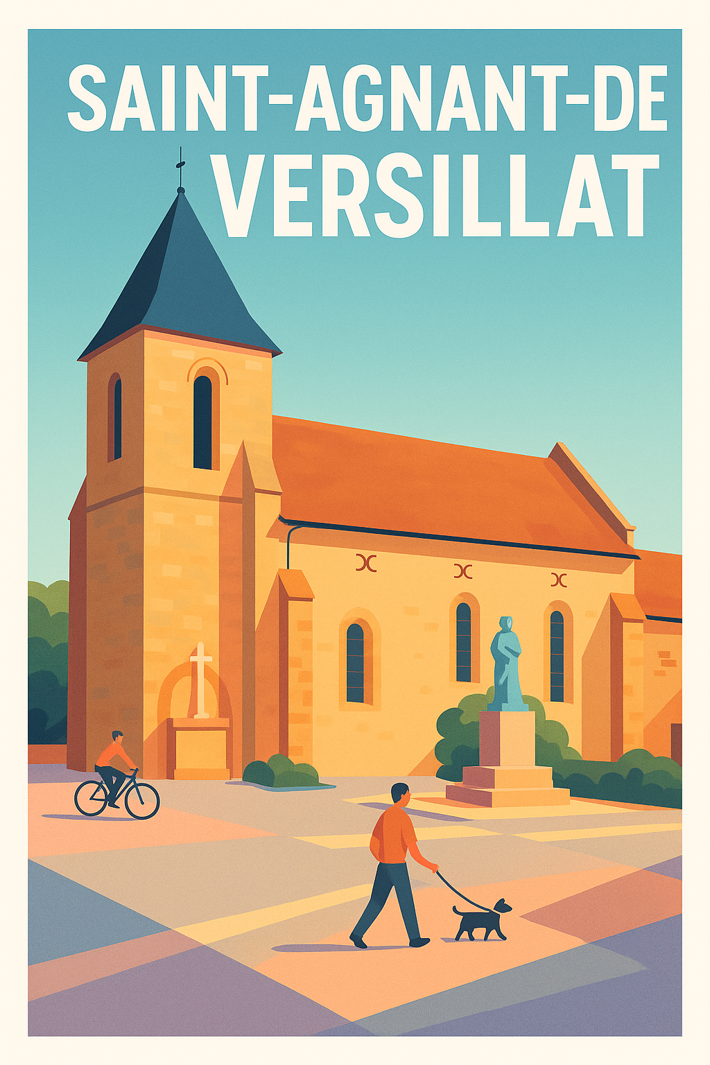 Affiche de Saint-Agnant-de-Versillat - Charme et Sérénité au Cœur du Village
