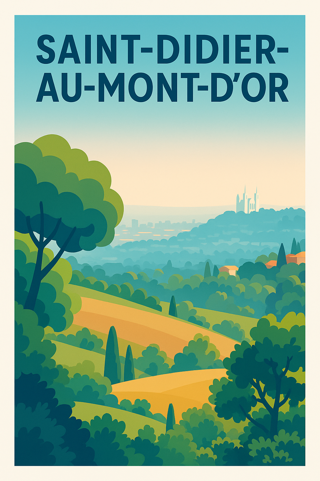 Affiche de Saint-Didier-au-Mont-d'Or - Harmonie naturelle et douceur de vivre