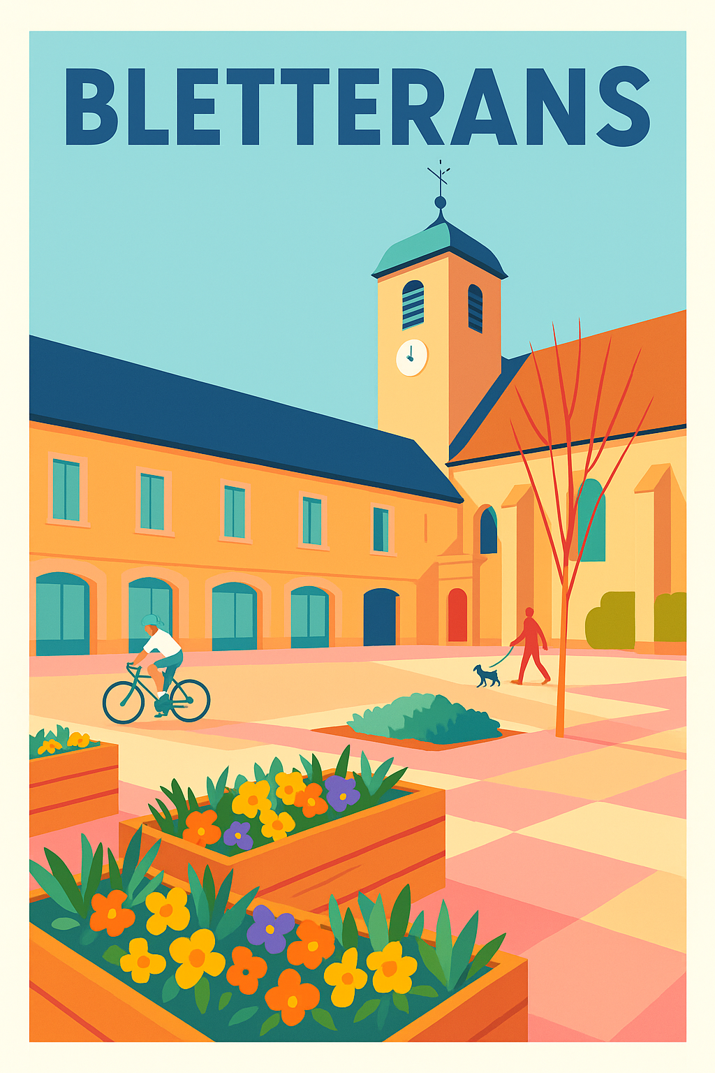 Affiche de Bletterans - Charme et douceur de la ville comtoise