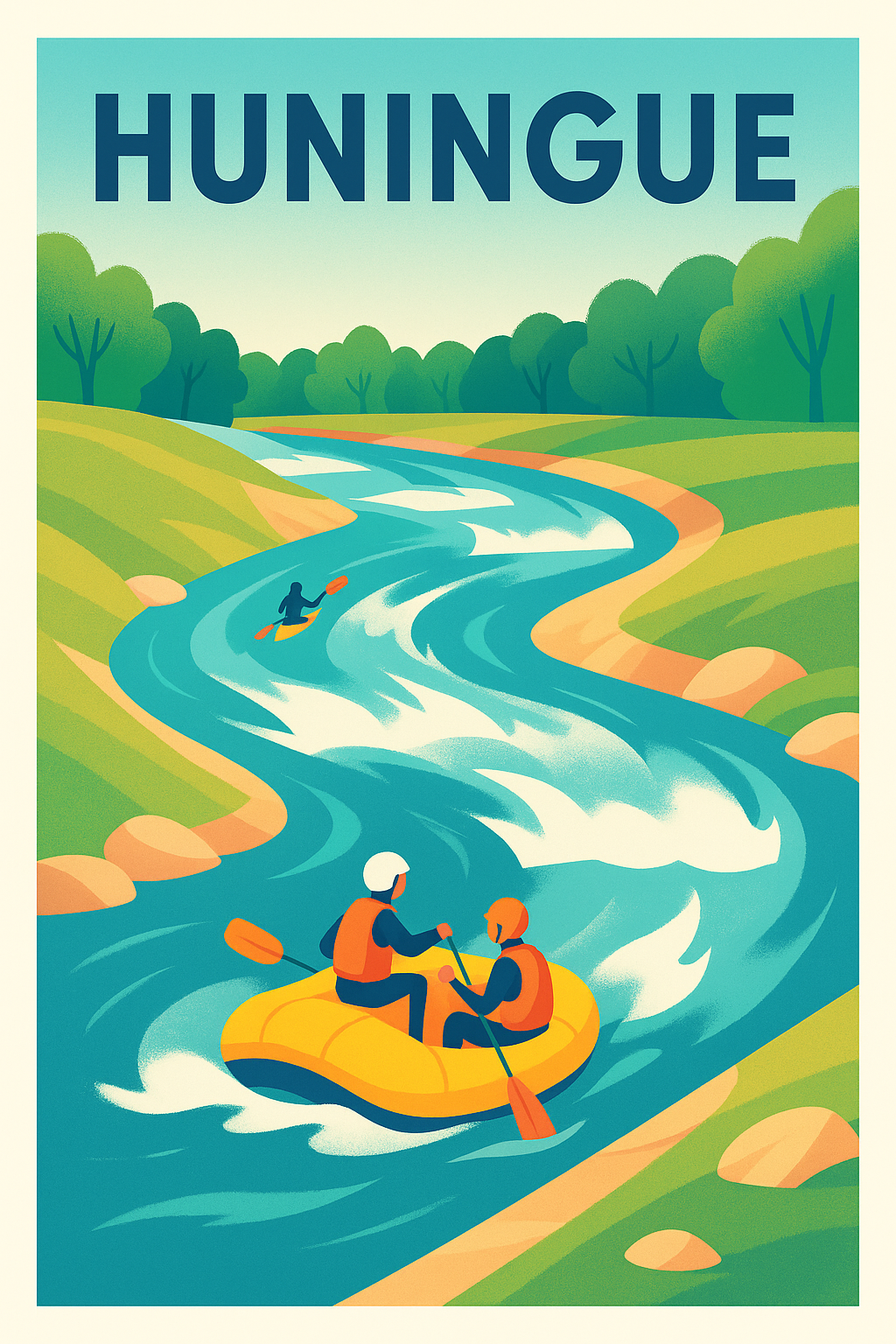 Affiche de Huningue - Aventure et nature au fil de l'eau