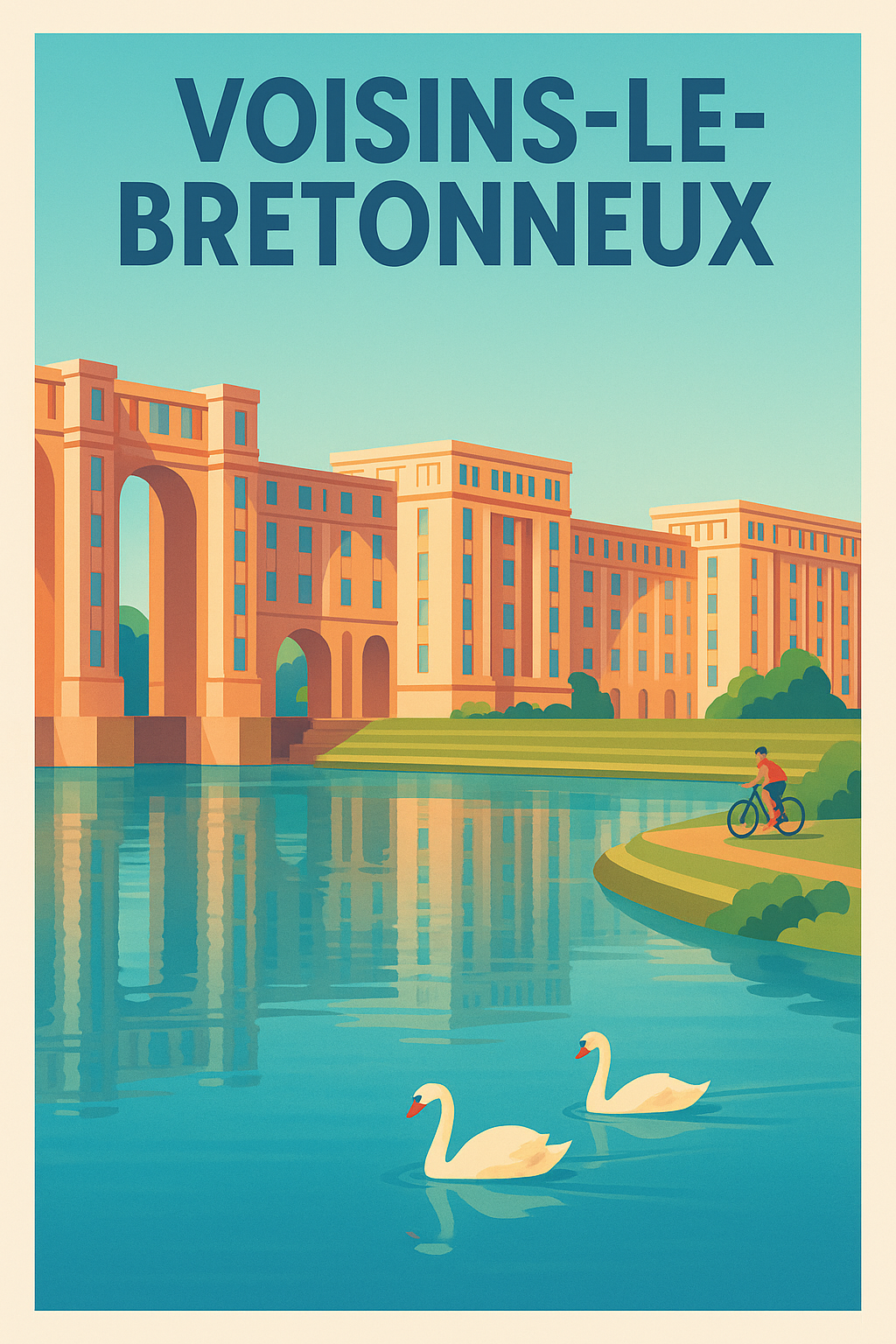 Affiche de Voisins-le-Bretonneux - Sérénité au bord de l'eau