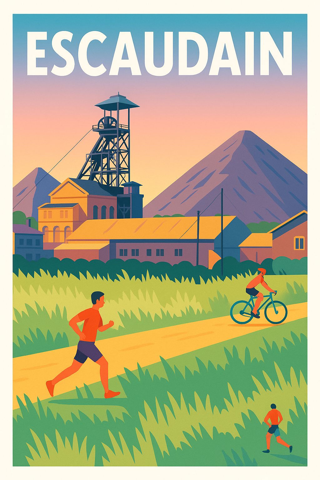 Affiche de Escaudain - L'esprit sportif au cœur du bassin minier