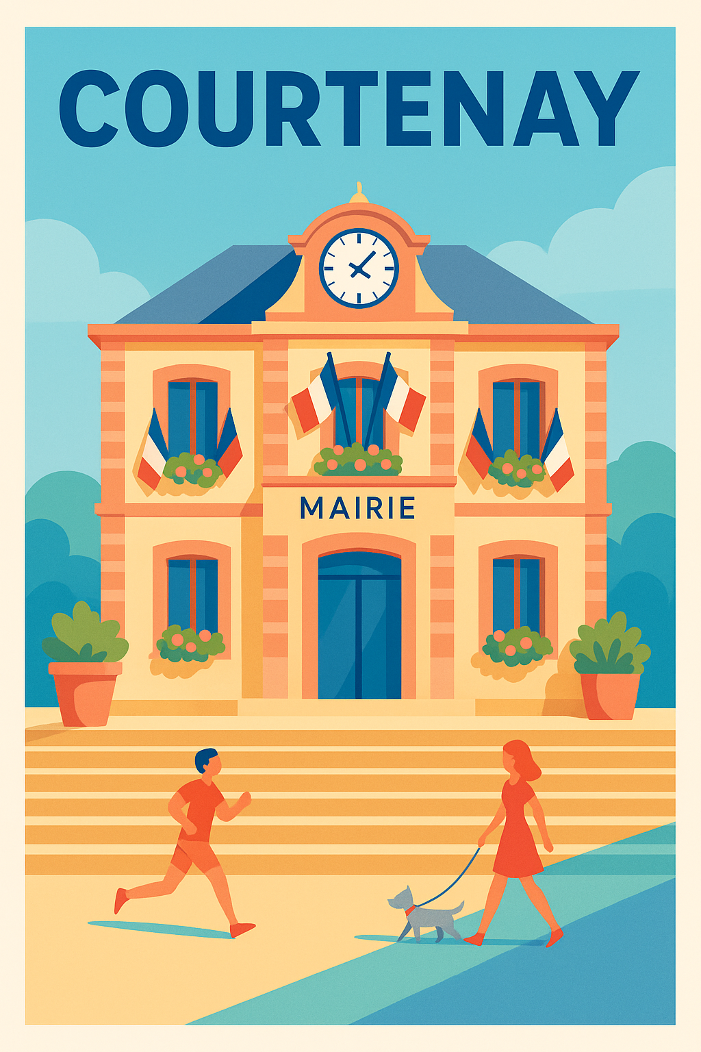 Affiche de Courtenay - Charme et sérénité à la mairie