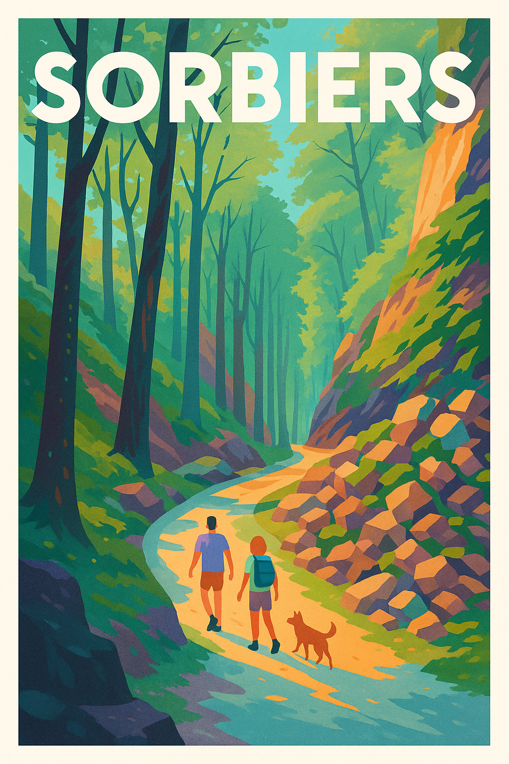 Affiche de Sorbiers - Promenade au cœur de la nature