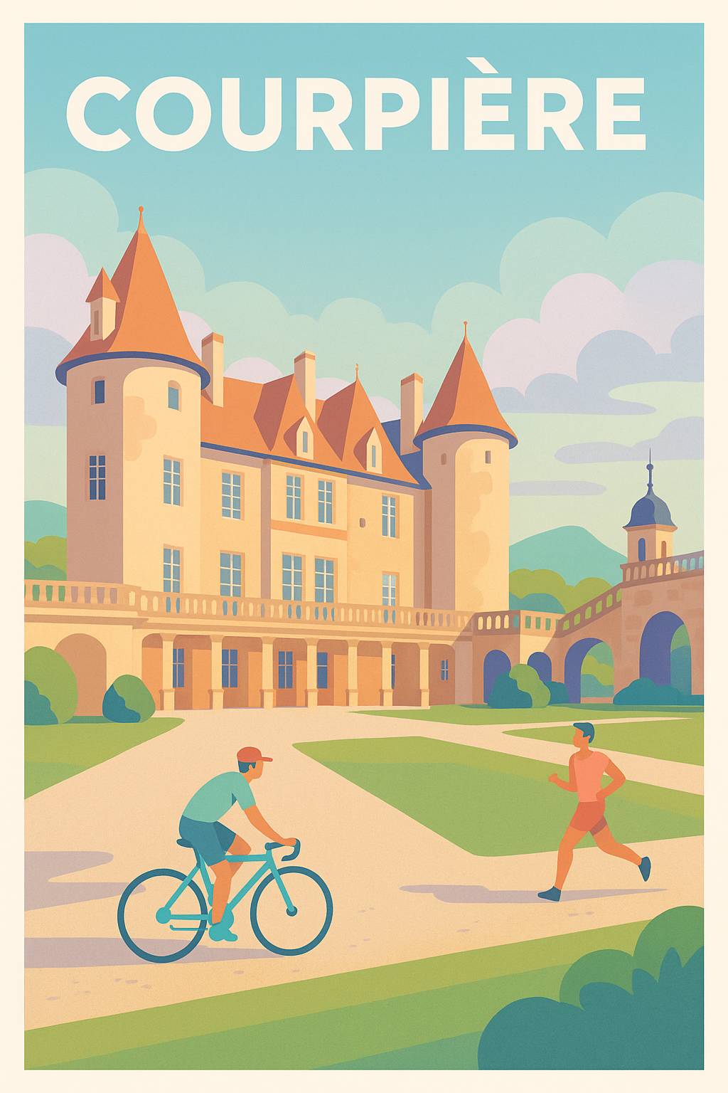 Affiche de Courpière - Charme et détente au château