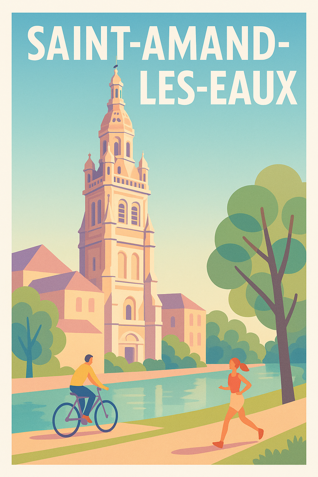 Affiche de Saint-Amand-les-Eaux - Un havre de nature et d'histoire