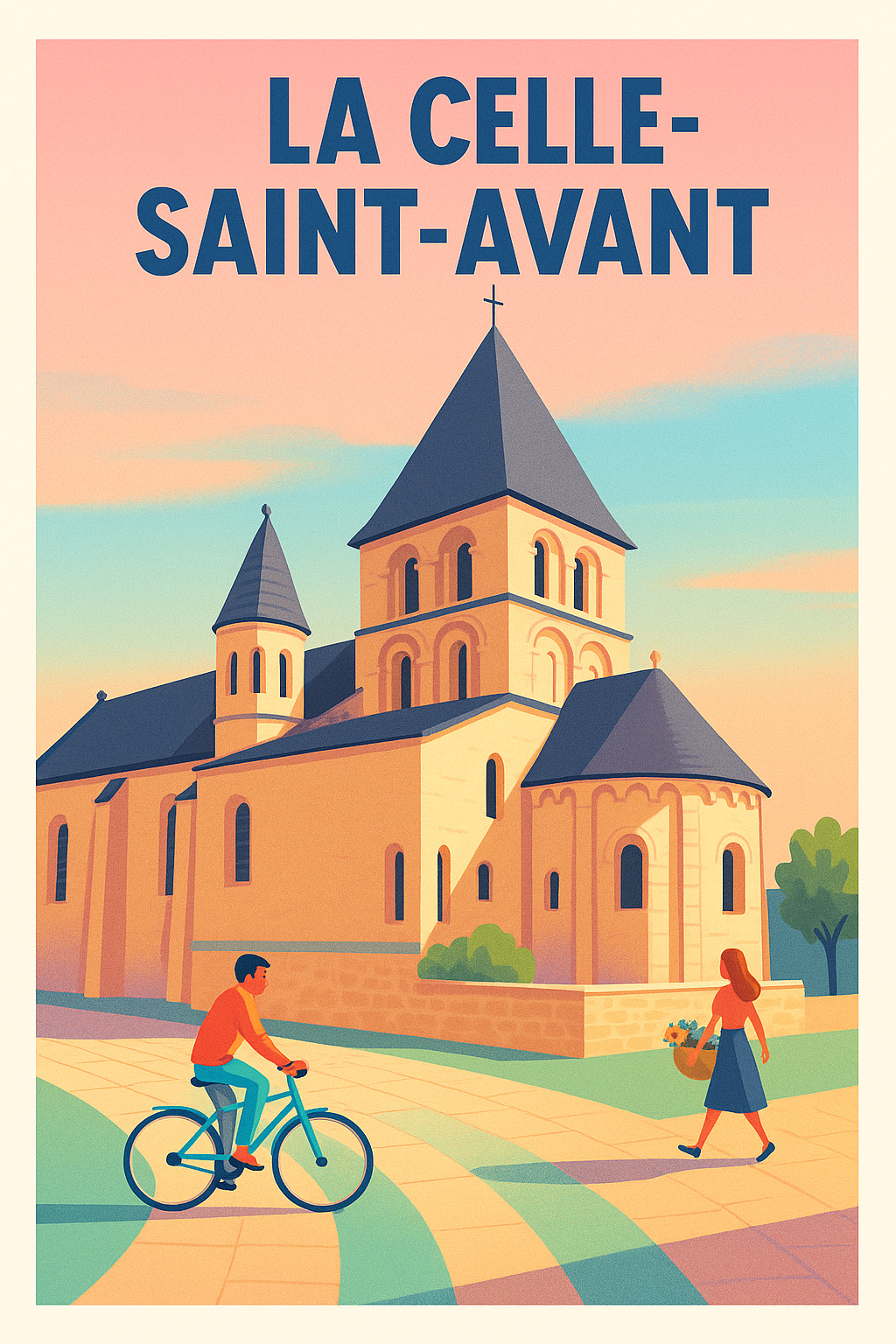 Affiche de La Celle-Saint-Avant - Charme pittoresque et douceur de vivre