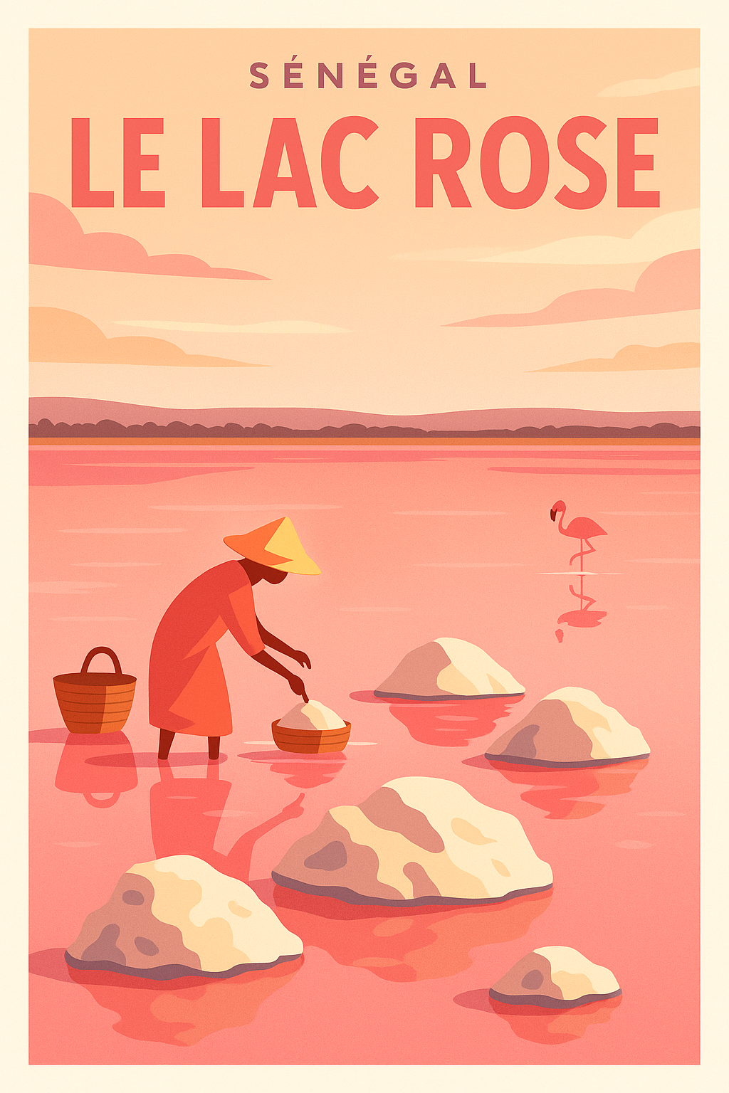 Affiche de Lac Rose - La magie rose du Sénégal