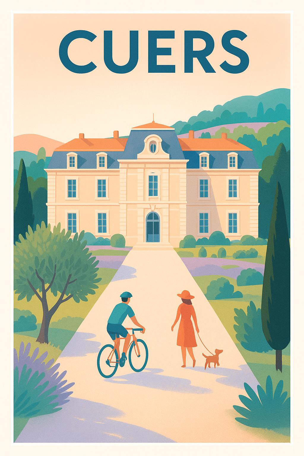 Affiche de Cuers - Promenade bucolique au cœur de la Provence