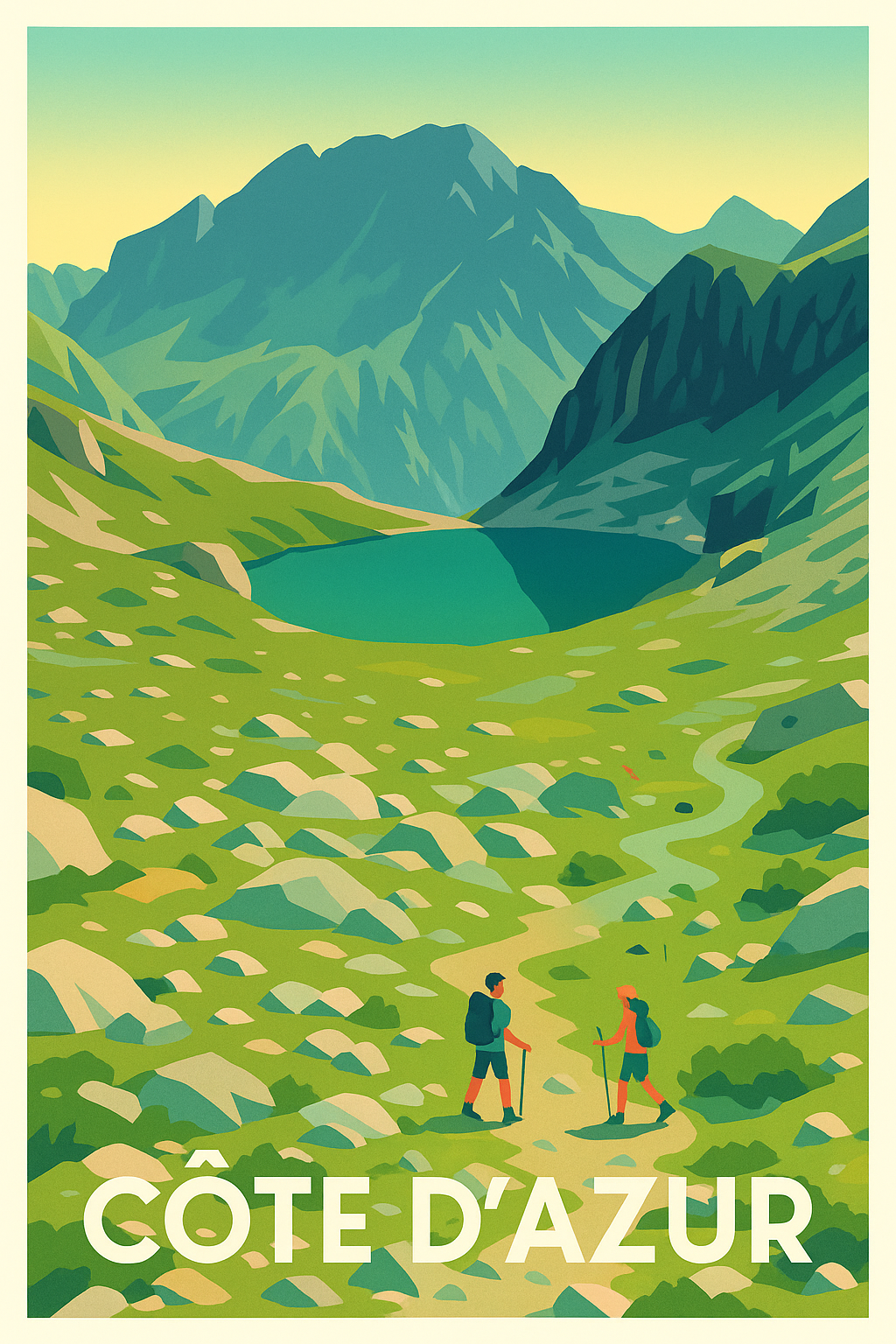 Affiche de Côte d'Azur - Évasion nature au cœur des montagnes