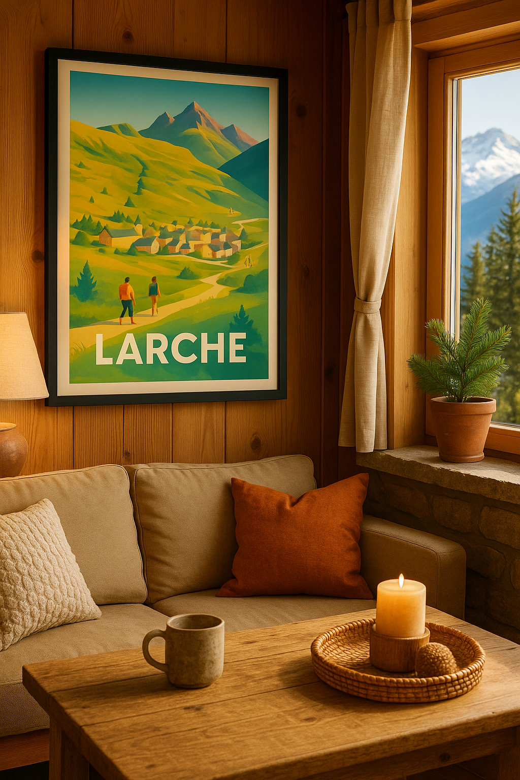 Mise en situation Affiche de Larche - Escapade nature au cœur des montagnes