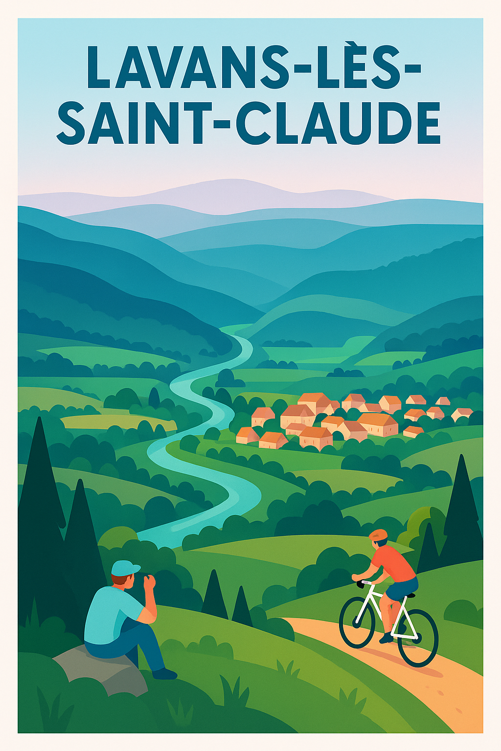 Affiche de Lavans-lès-Saint-Claude - Évasion et nature au cœur du Jura