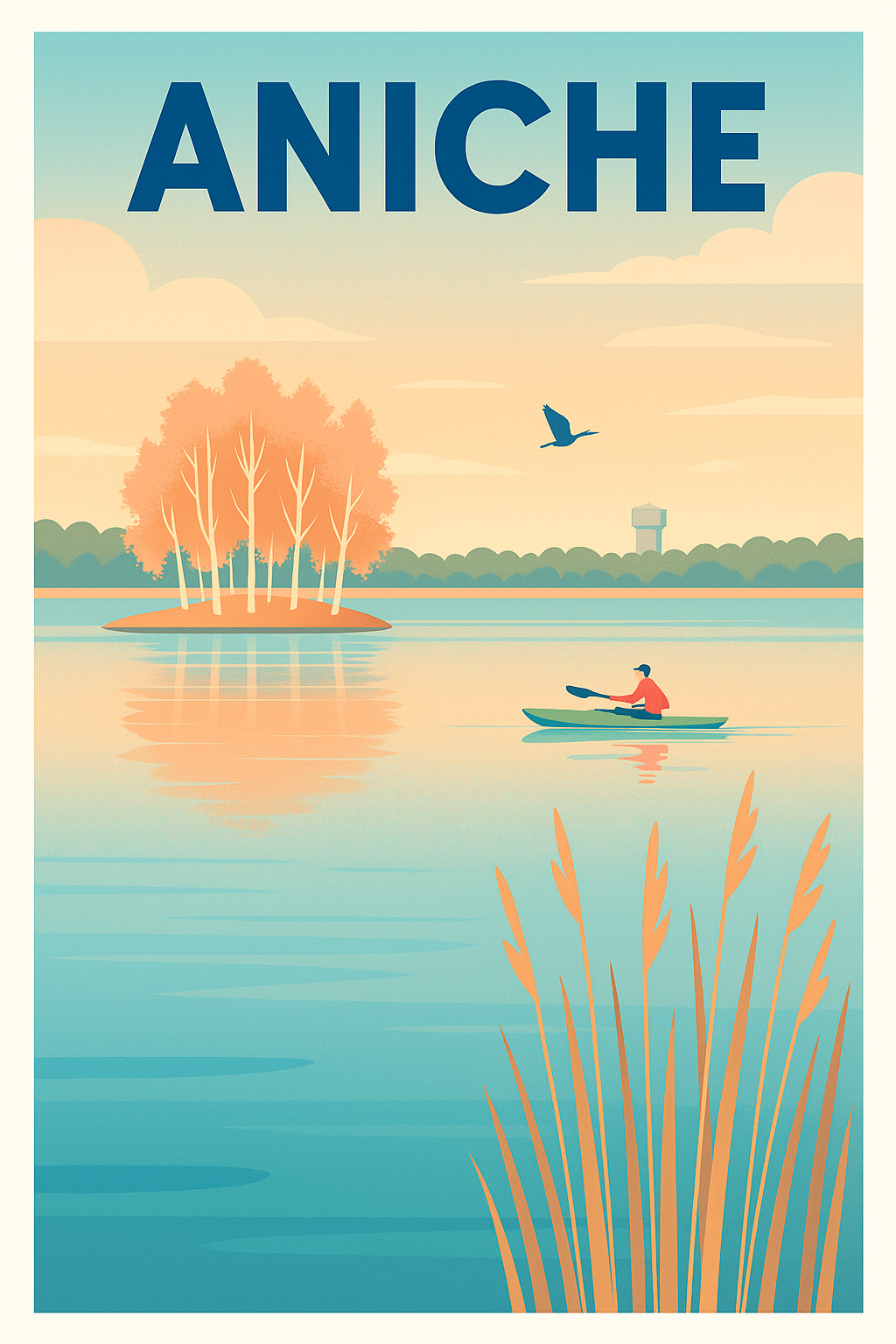 Affiche de Aniche - Évasion et sérénité au fil de l'eau