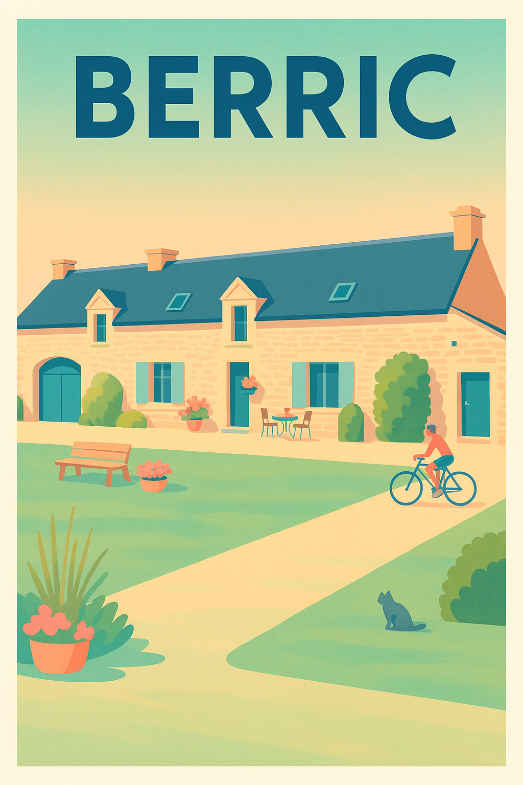 Affiche de Berric - L'élégance paisible de la vie à la campagne