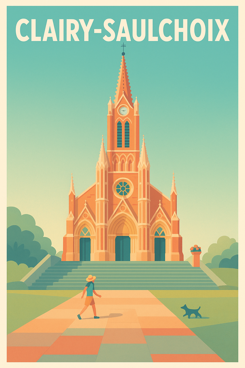 Affiche de Clairy-Saulchoix - L'élégance architecturale intemporelle