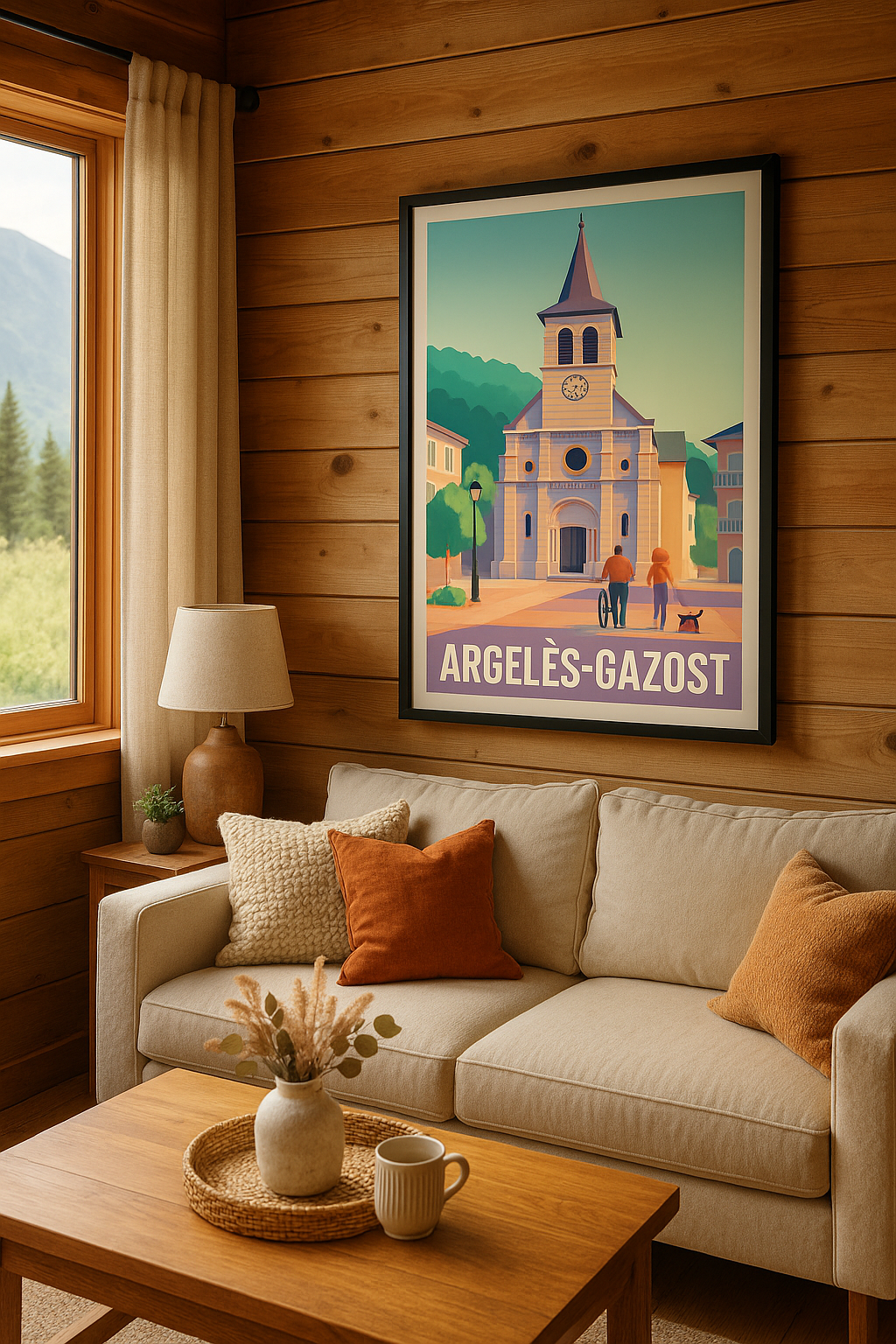 Mise en situation Affiche de Argelès-Gazost - Charme paisible au cœur des Pyrénées