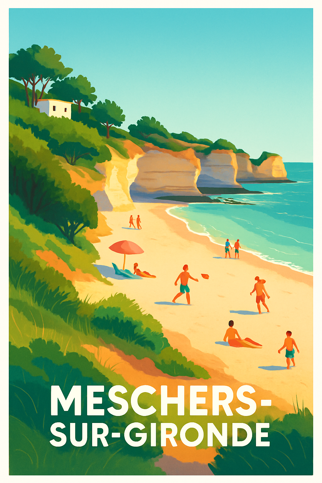 Affiche de Meschers-sur-Gironde - Évasion et douceur de vivre au bord de la mer