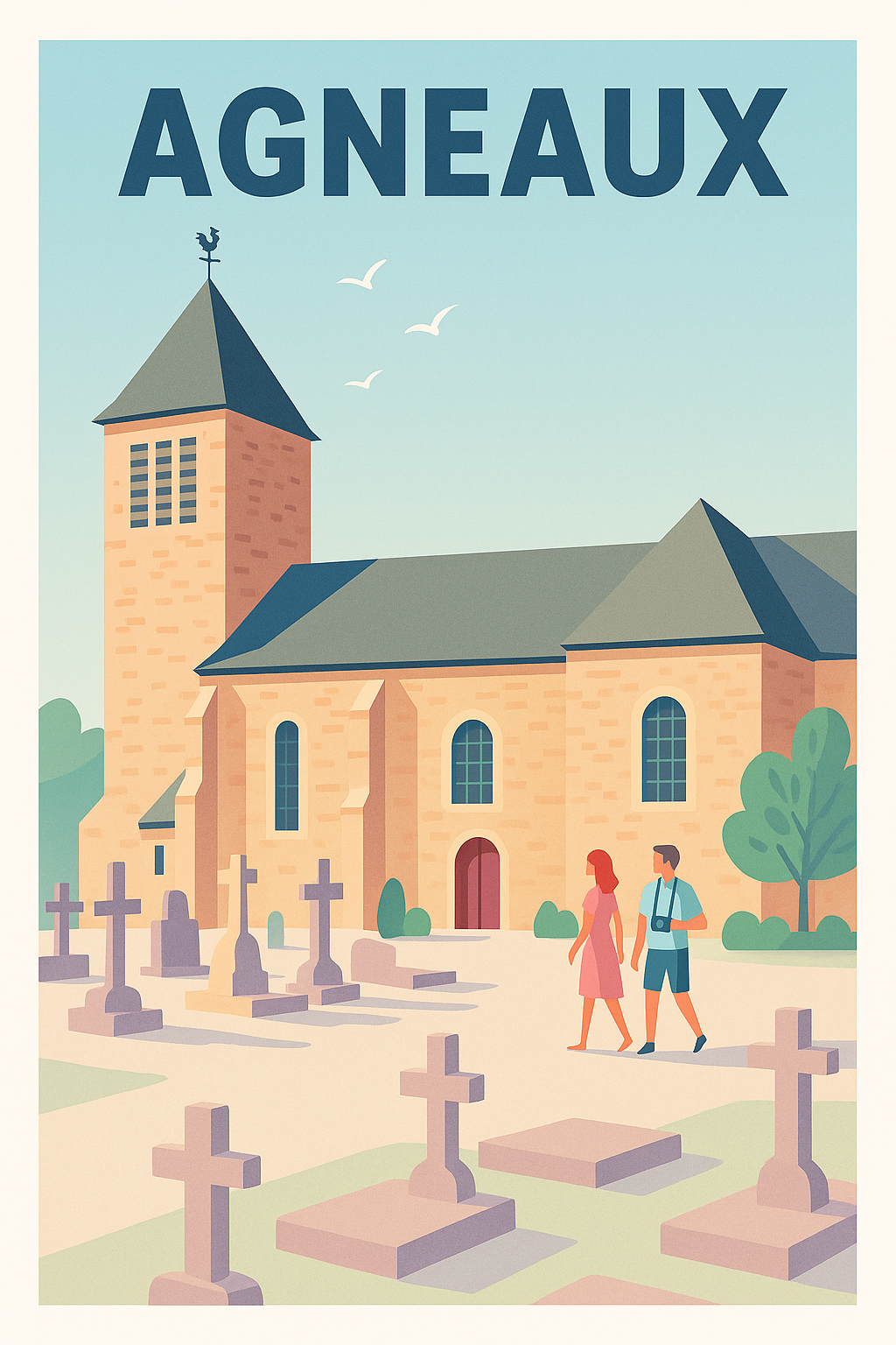 Affiche de Agneaux - Charme paisible et patrimoine historique