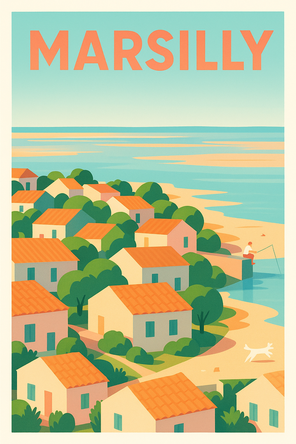 Affiche de Marsilly - Charme côtier ensoleillé