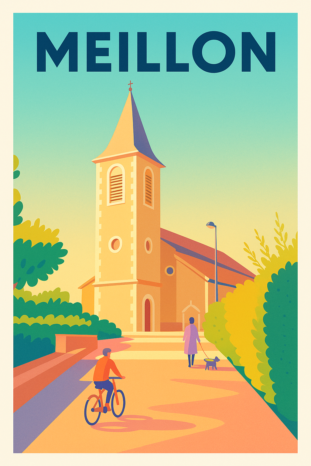 Affiche de Meillon - Charme paisible et douceur de vivre