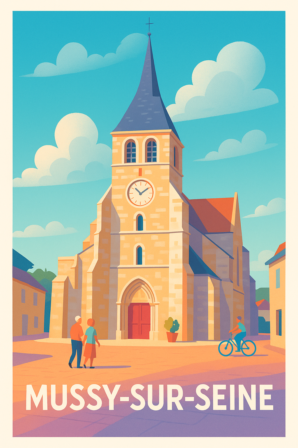 Affiche de Mussy-sur-Seine - Charme authentique et sérénité picturale