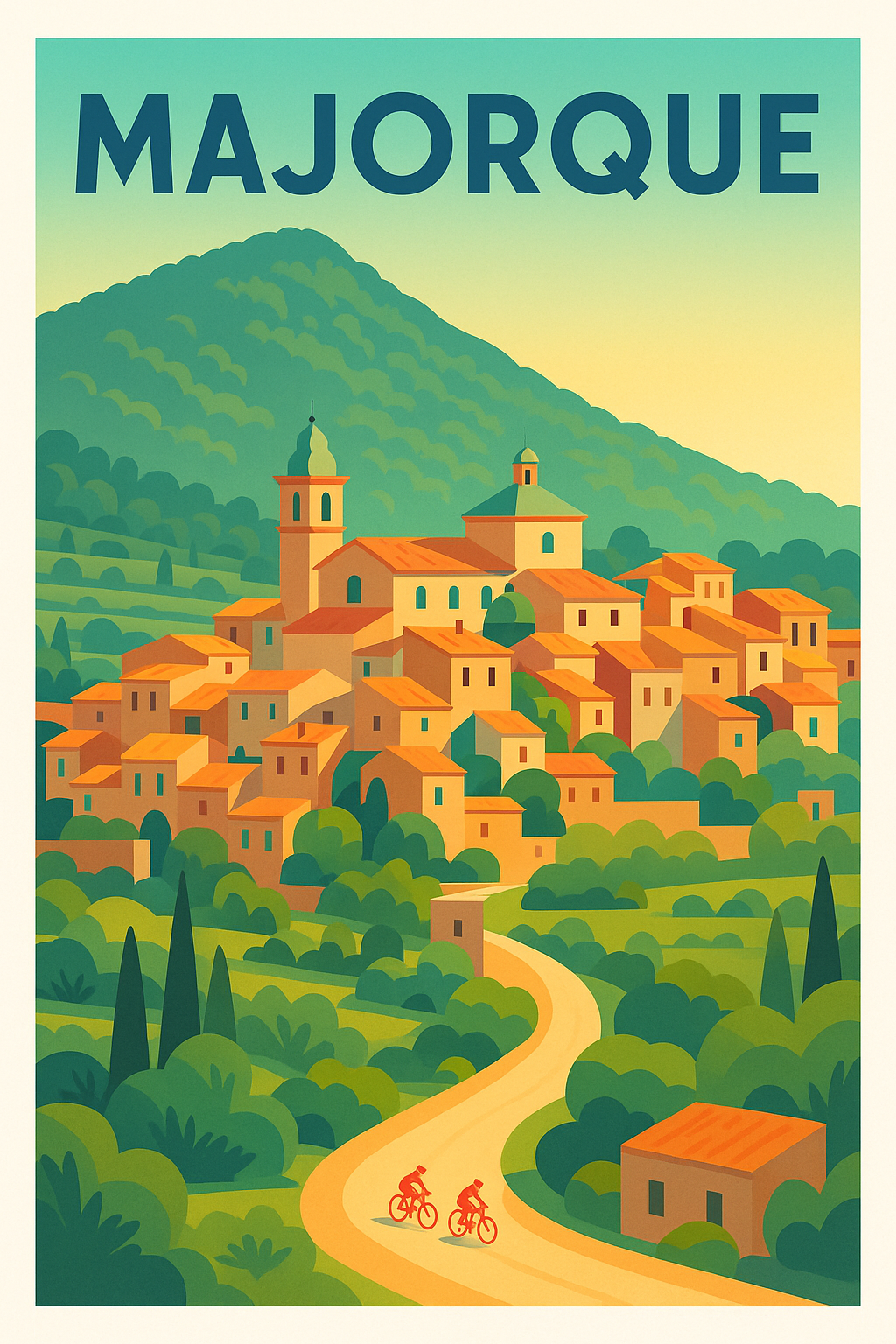 Affiche de Majorque - L'évasion paisible au cœur de la campagne