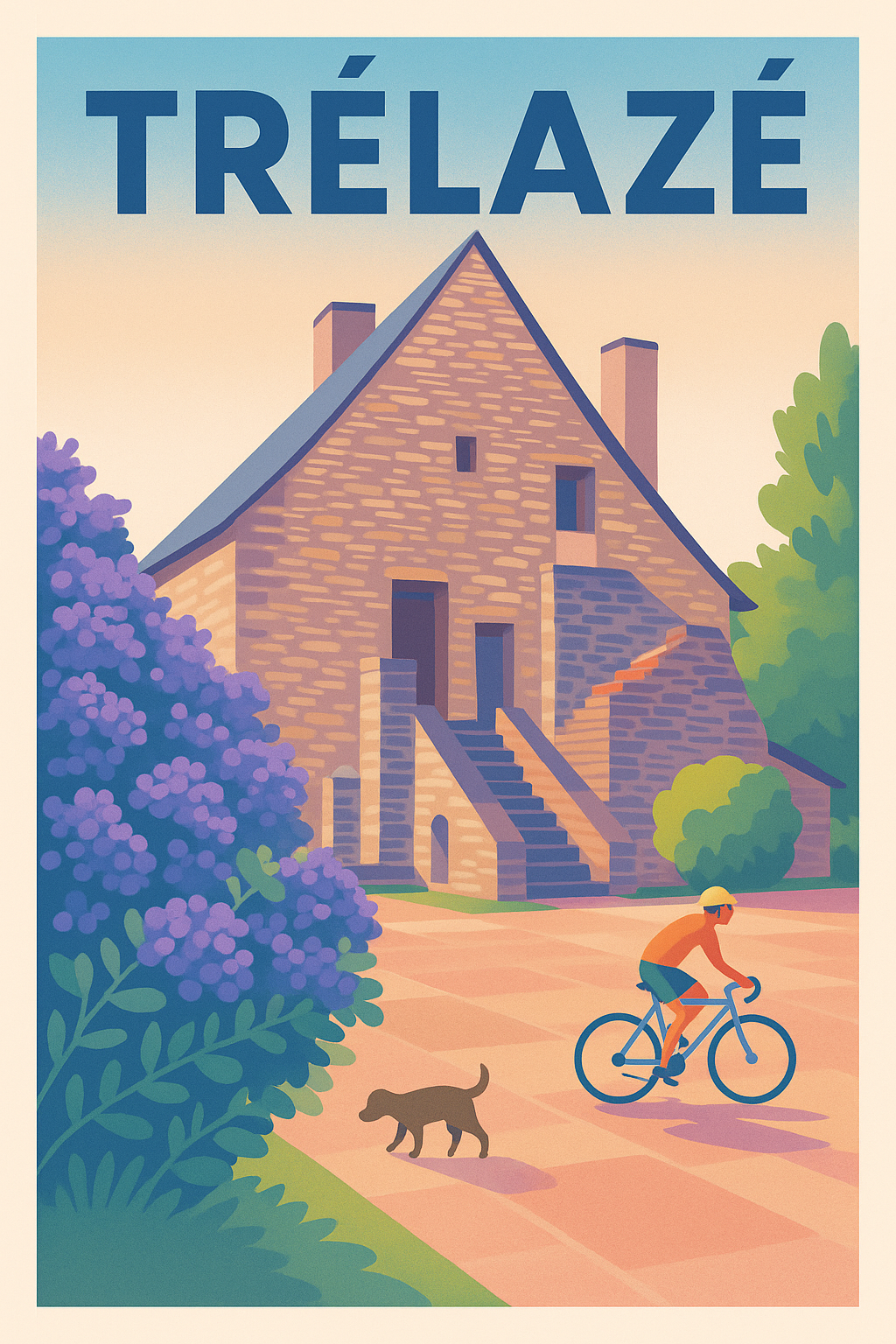 Affiche de Trélazé - L'élégance paisible de la campagne