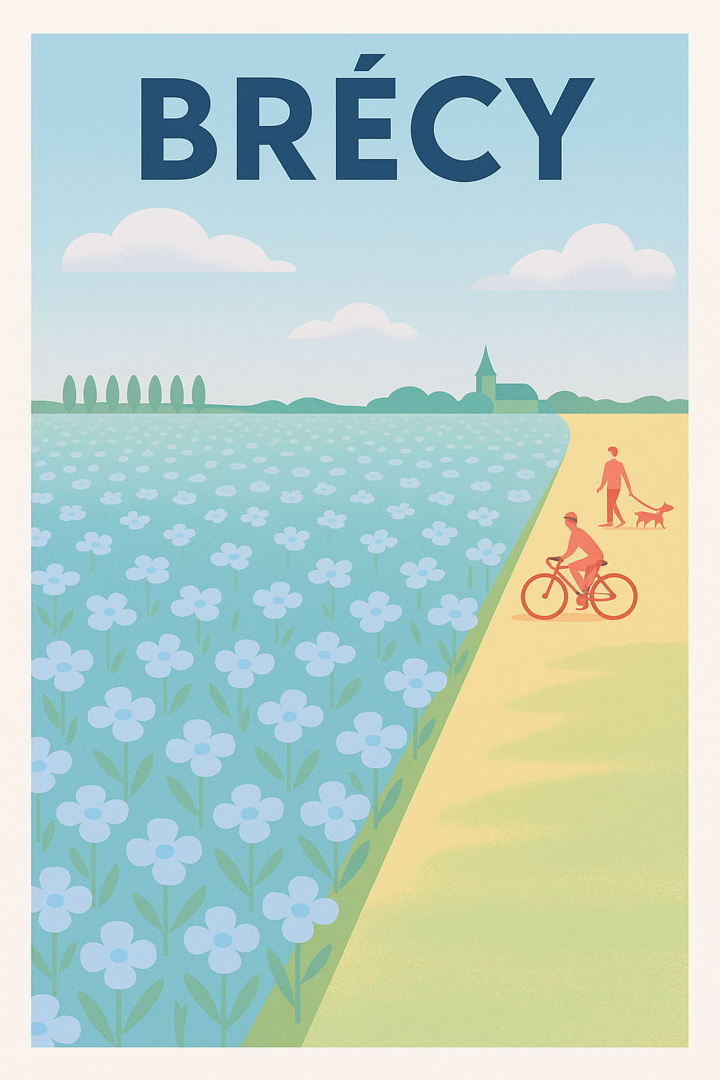 Affiche de Brécy - Douceur champêtre et balade bucolique