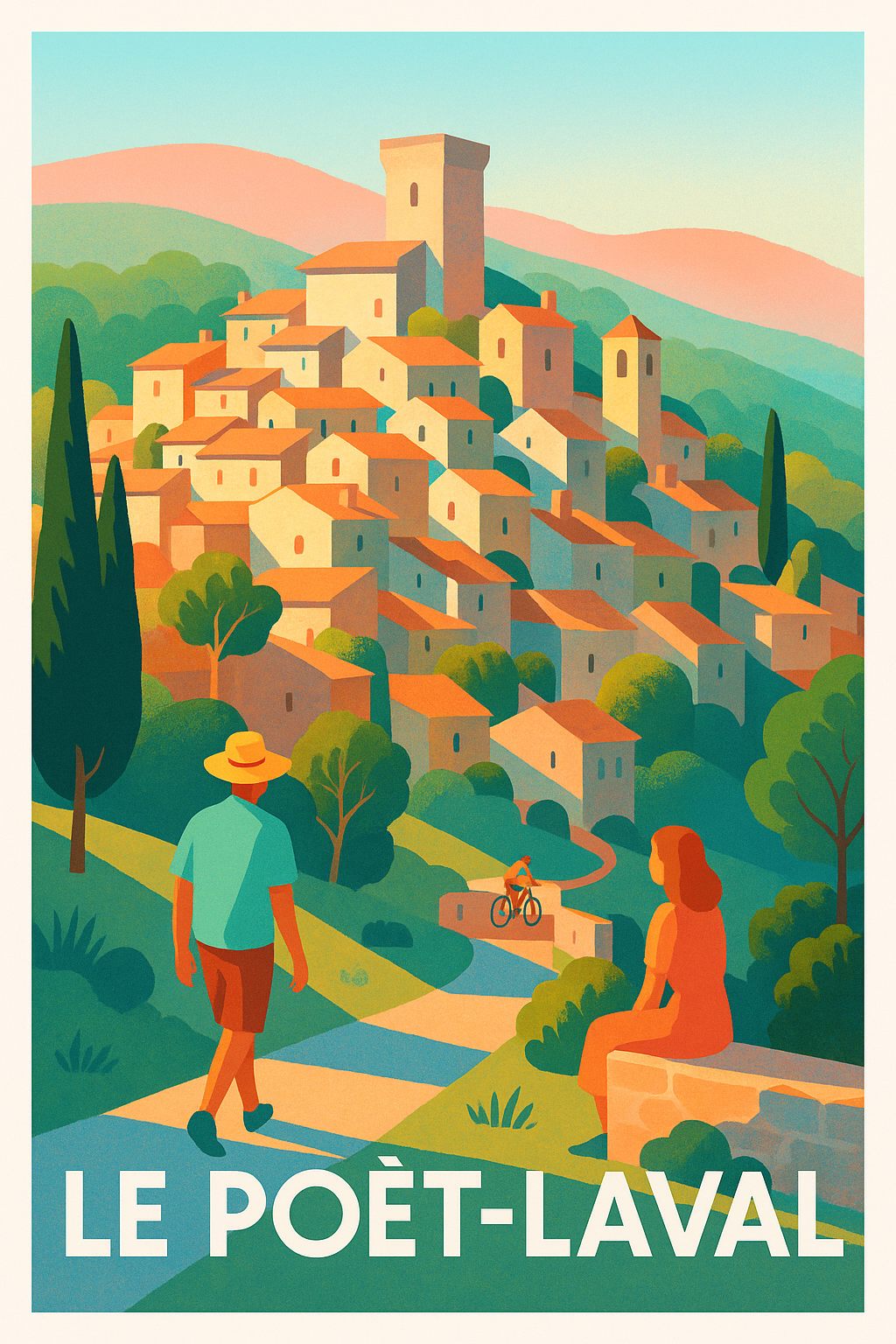 Affiche de Le Poët-Laval - Charme pittoresque au cœur de la Drôme