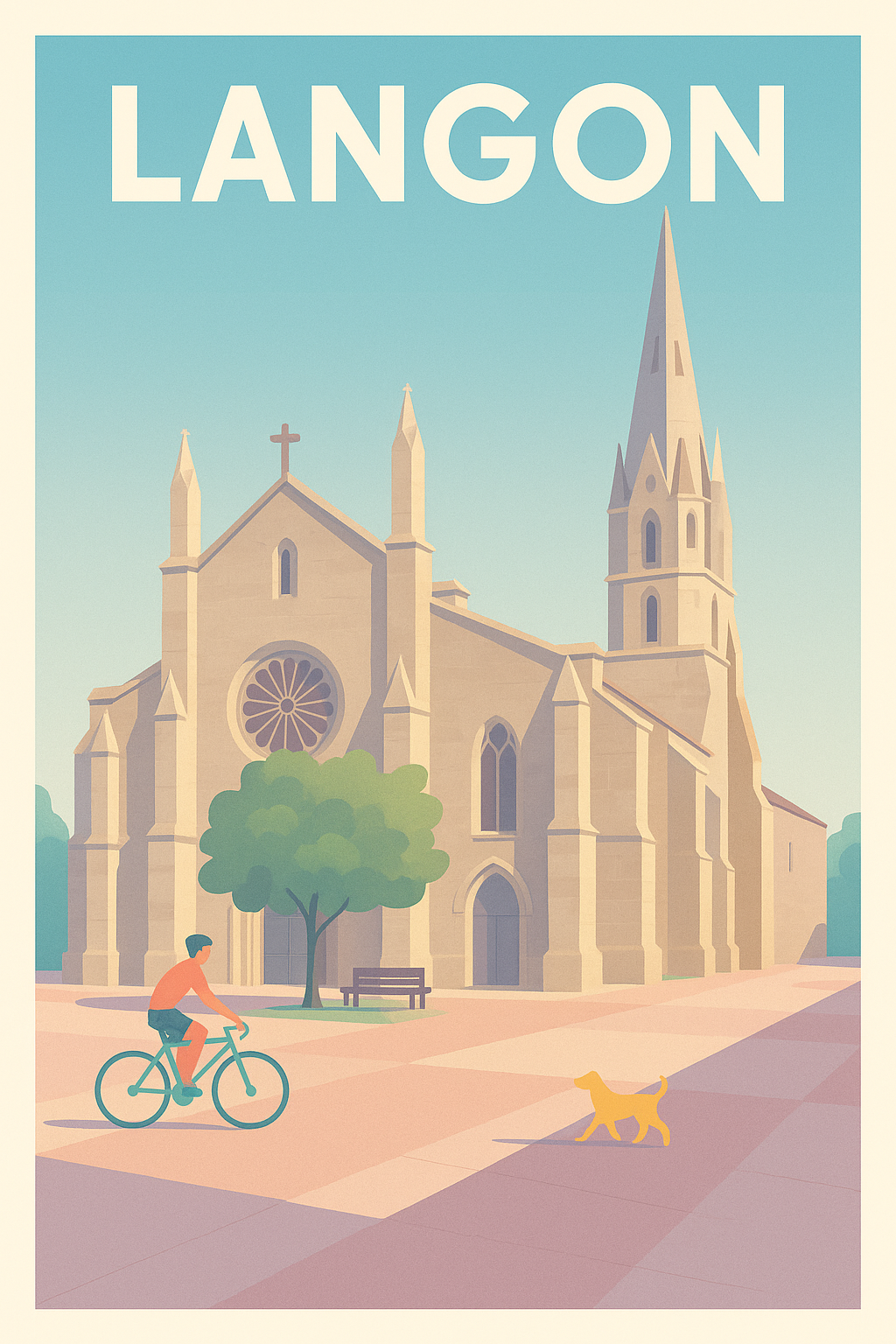 Affiche de Langon - Charme et sérénité au cœur de la ville
