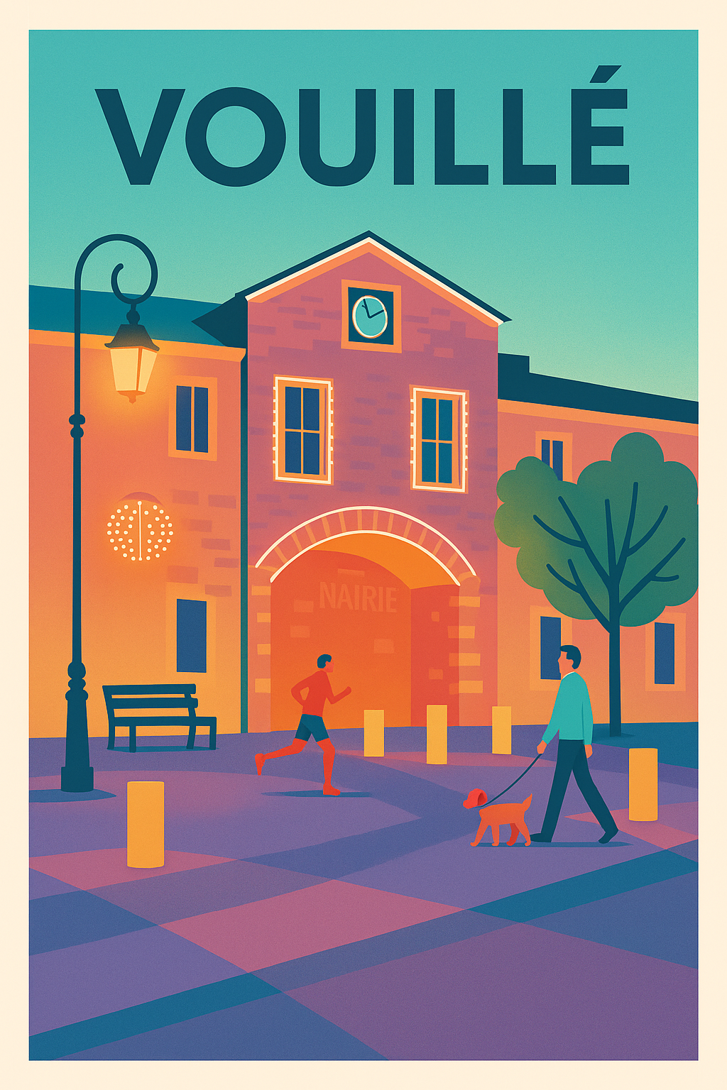 Affiche de Vouillé - Ambiance chaleureuse au cœur de la ville