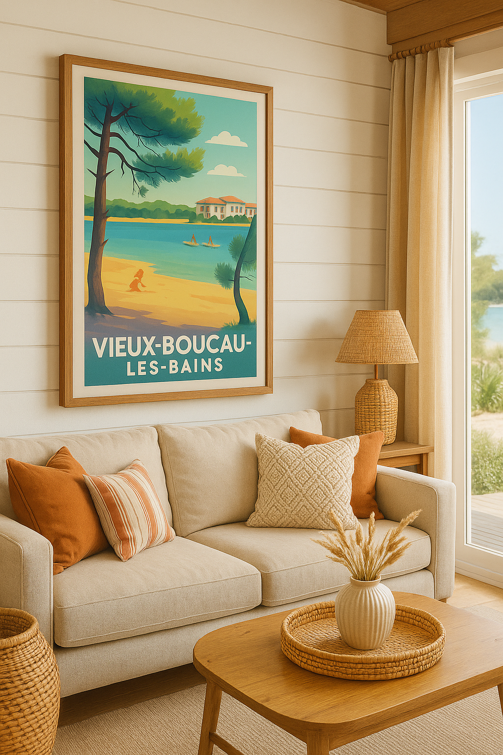 Mise en situation Affiche de Vieux-Boucau-les-Bains - Plages et loisirs en douceur