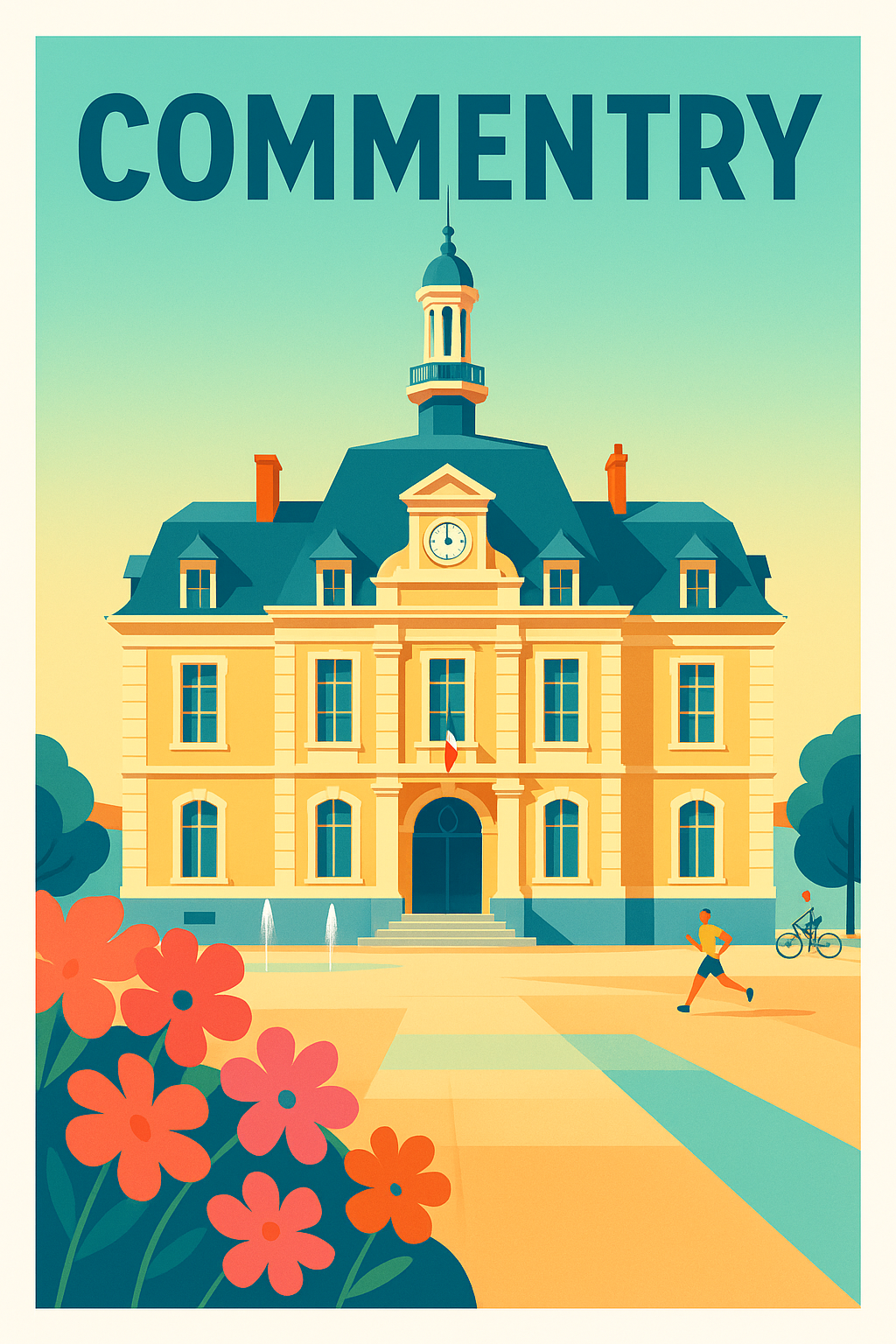 Affiche de Commentry - L'élégance d'une ville historique