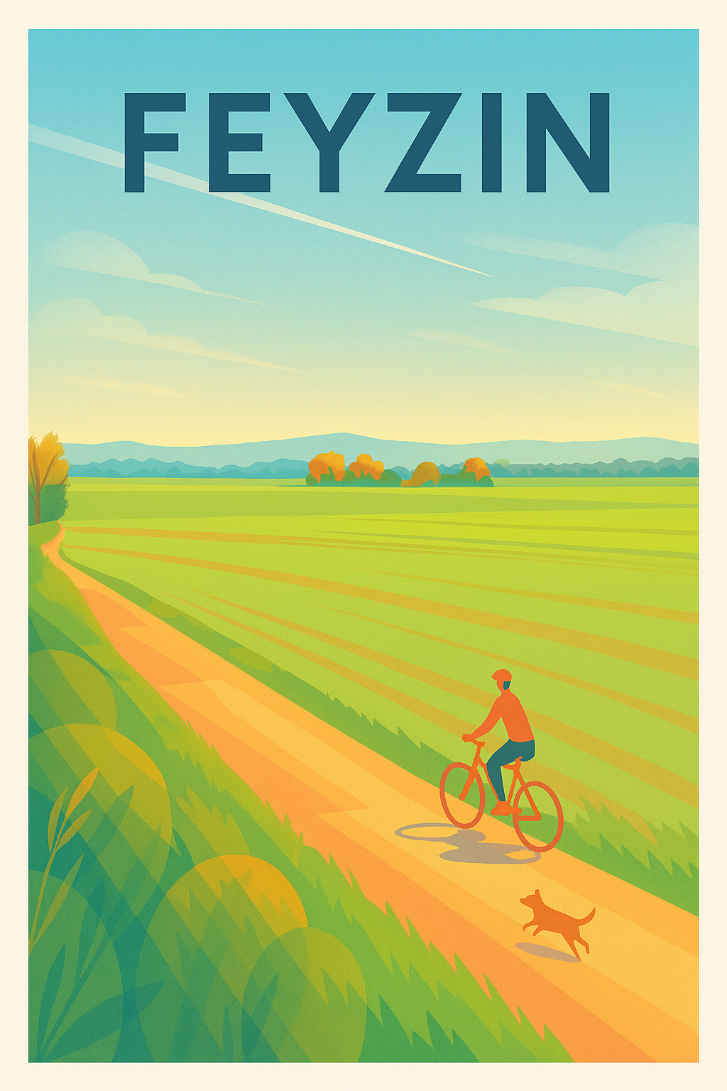 Affiche de Feyzin - Évasion champêtre à vélo