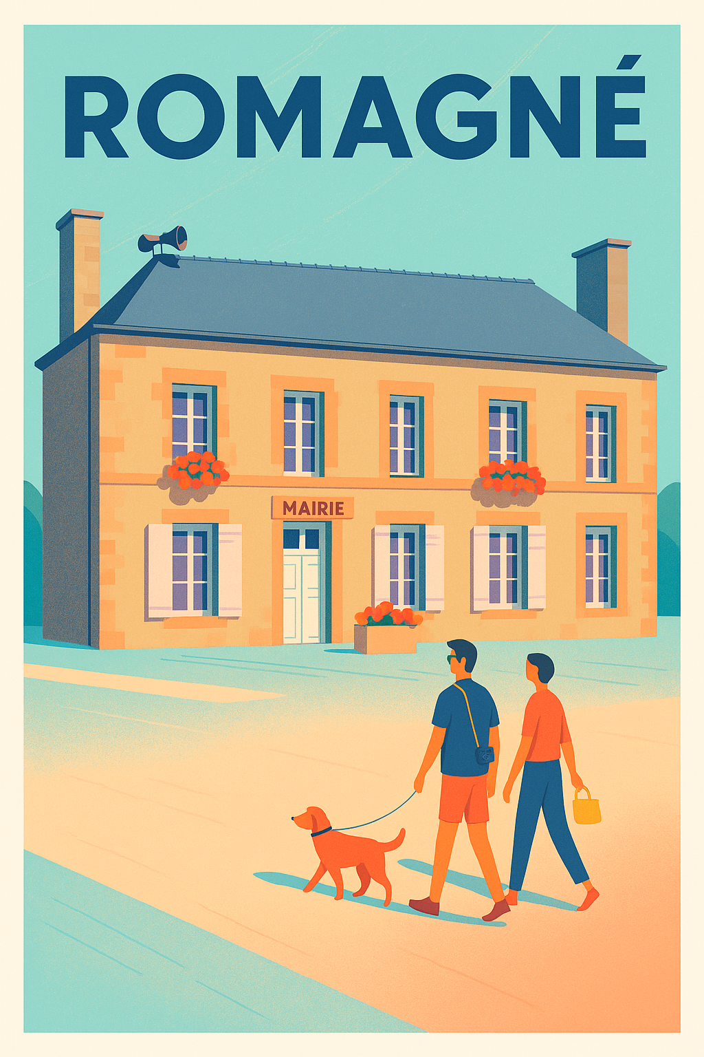 Affiche de Romagné - Promenade tranquille au cœur du village